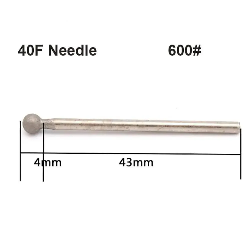 5Pcs Round Spherical Diamond Grinding Heads Set 1 To 4mm 600 And 1200 Grit For Stone Metal Polishing And Detail Work Pro Grade Ideal For Jade Amber Carving Trimming Surfaces Engraving Pens And Rotary Tools - Image 4