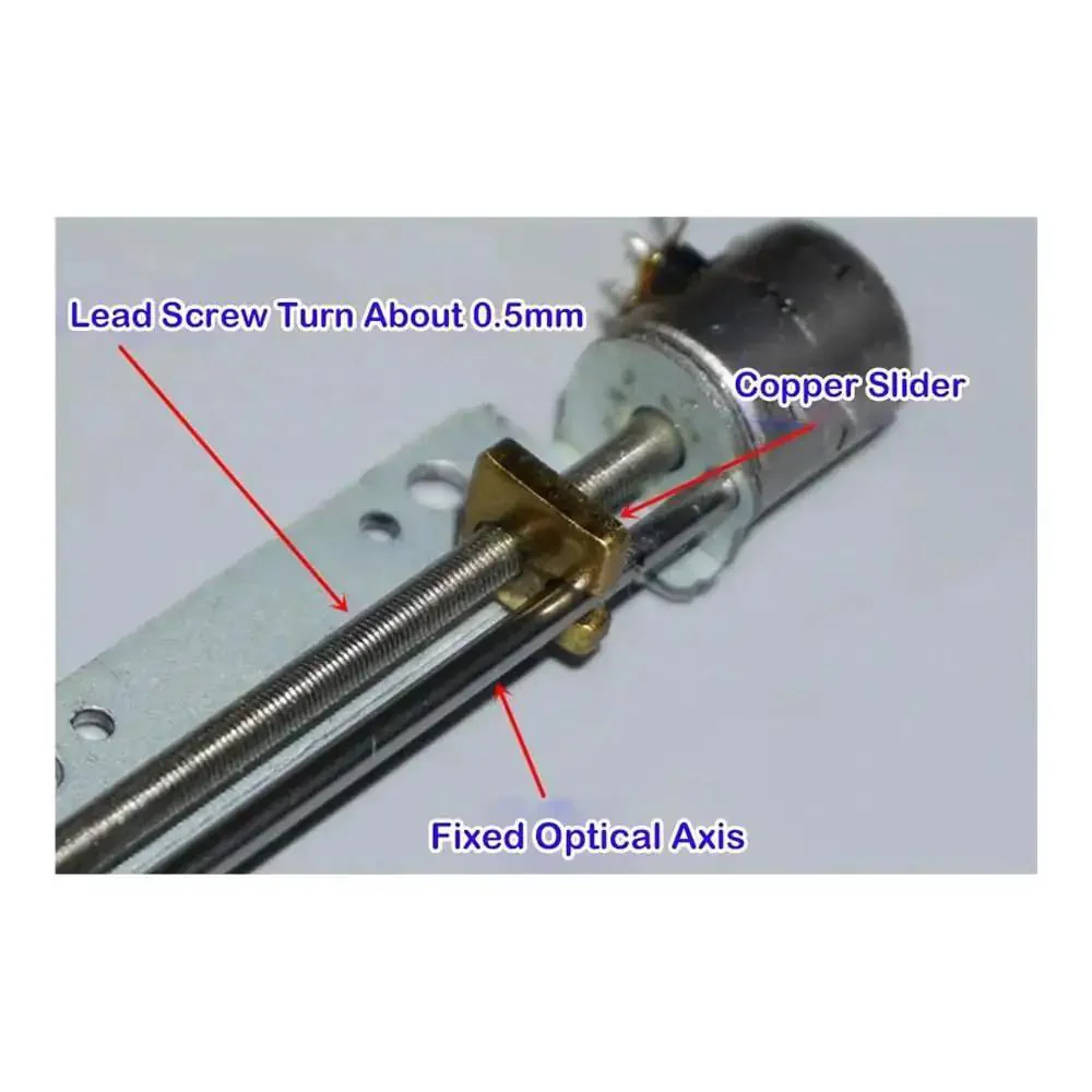 5V 30mm Linear Actuator For Precise Motion With 8mm Travel, 2-Phase 4-Wire Stepper Drive, Screw Slider Nut Lifting Mechanism, Gotta Have DIY Starter For 3D Printers, Robotics Projects, And Electronics Hobbyists - Image 5