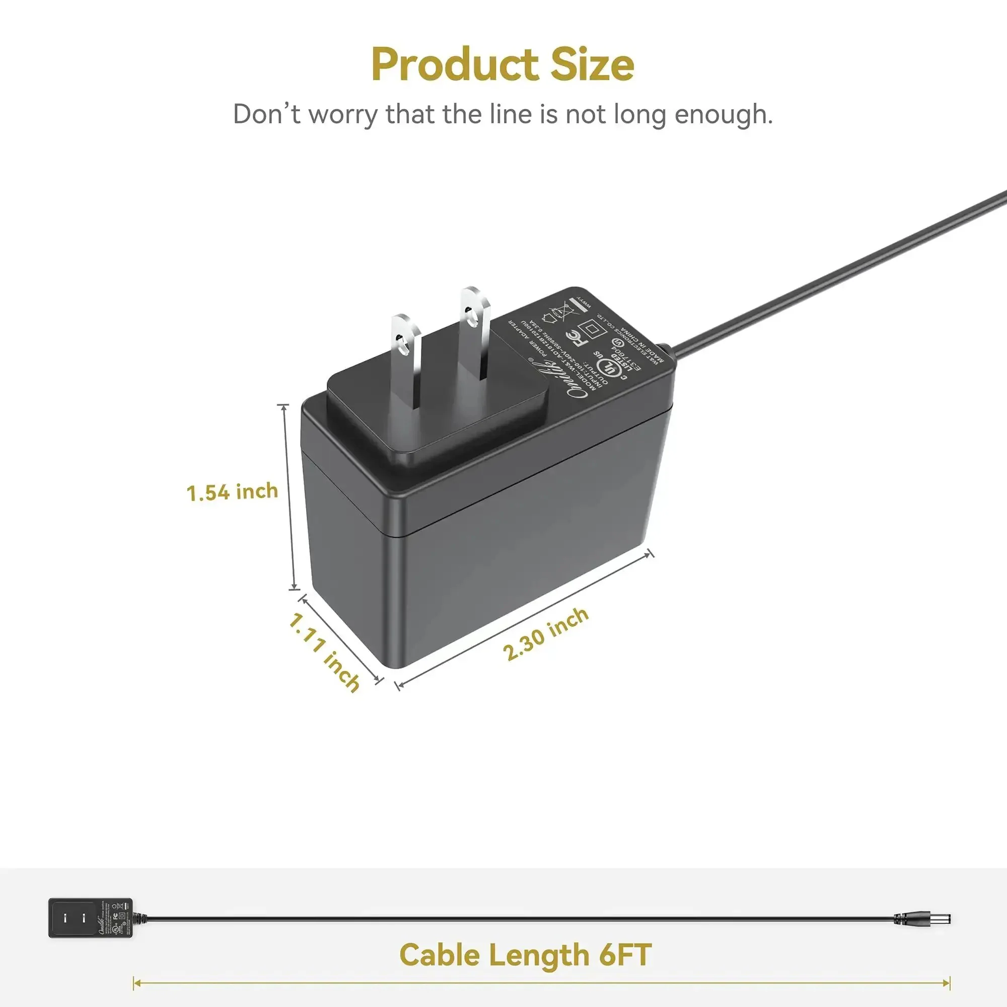 5V AC Power Adapter For Arcade1Up Plug And Play Pac Man Counter Cade Arcade Machines And Ms Pac Man Table Top Units 2A Power Supply Not For 12V Version Compatible With 8295 Pac Man Counter Cade Arcade Machine And Ms Pac Man 40th Edition Table Top - Image 5
