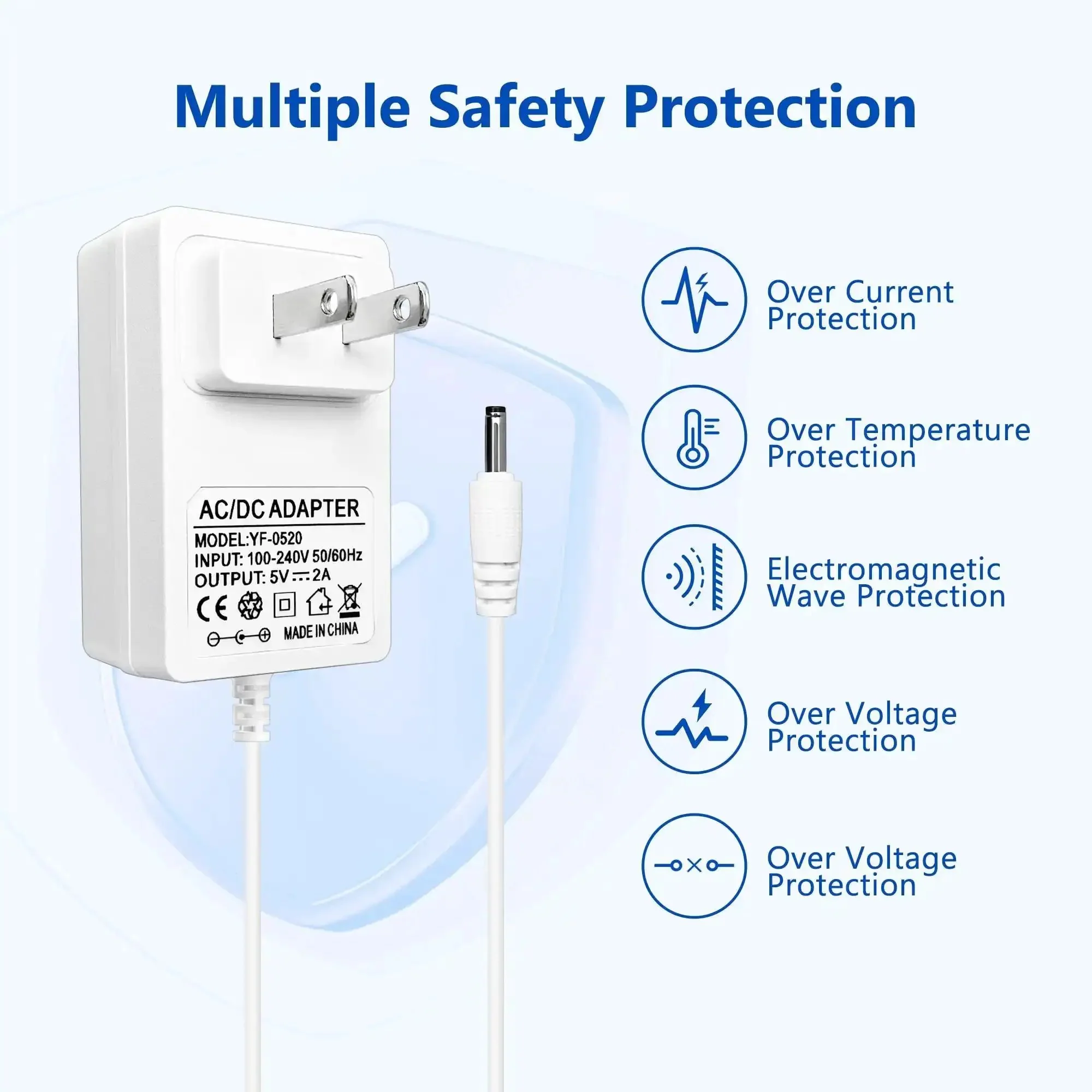 5V Replacement Power Adapter For Rest Series Sleep Machines Night Lights And Sleep Trainers With Barrel Plug 6.56ft Cable Delivers Stable 2A DC Output Compatible With Rest Plus And Rest Mini - Image 3