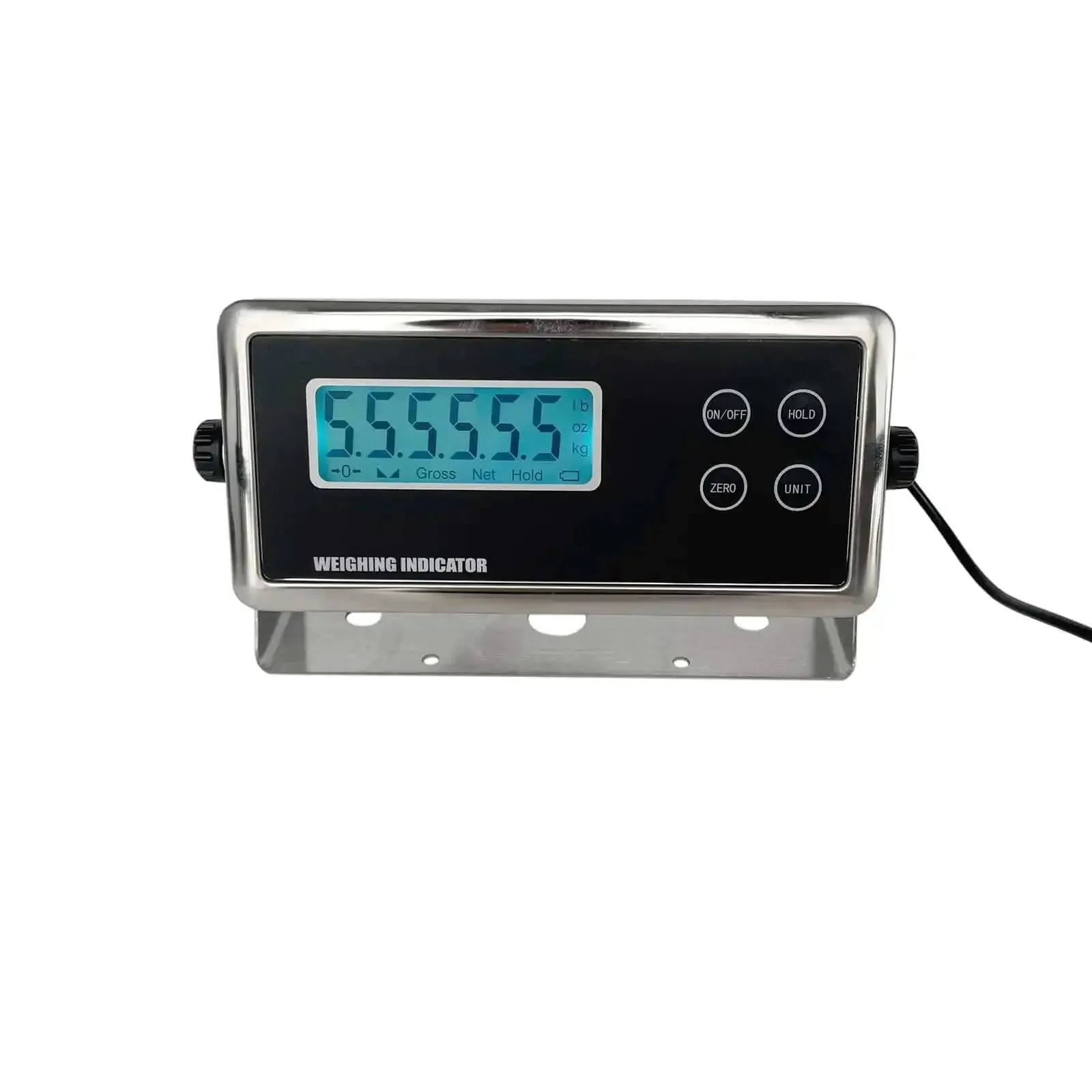 6-Digit 0.7 Inch LCD Display Weighing Scale Load Cell Indicator Digital Readout With RS232 Port And 5-Pin Connector Replacement For OP-902 Dual Power From AA Batteries Or External Power Supply - Image 8