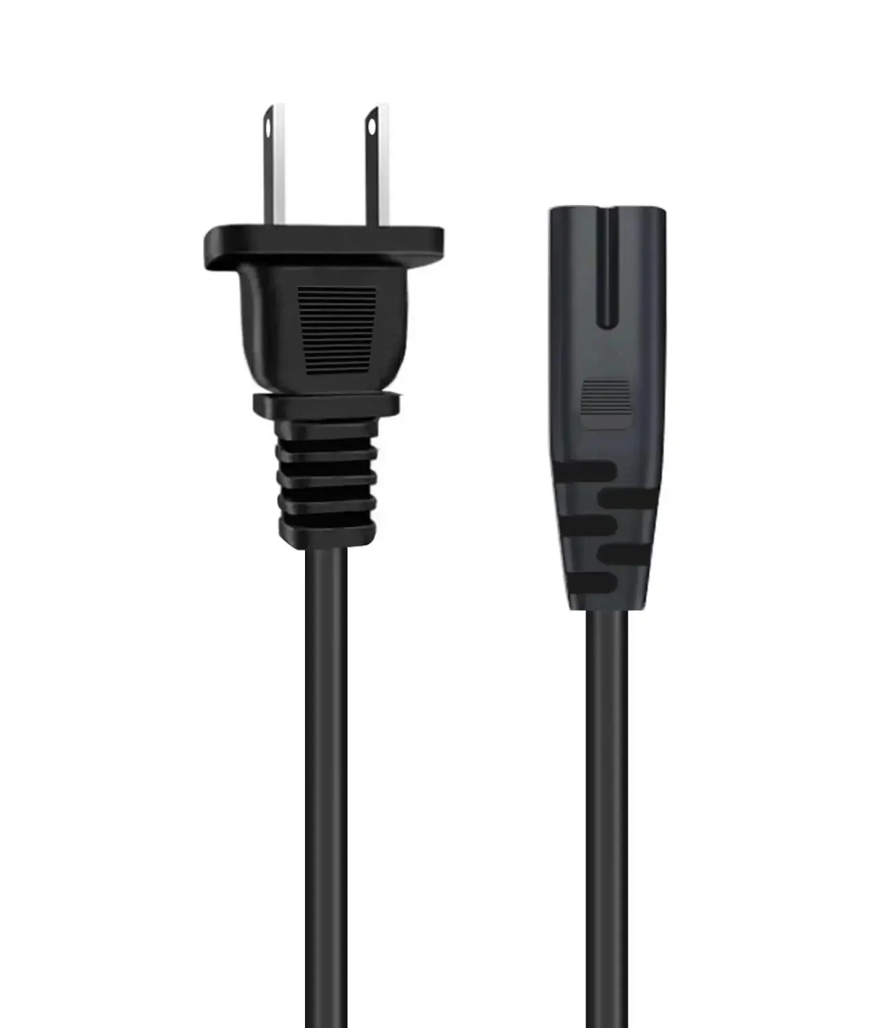 6 Ft Universal 2 Prong AC Power Cord For TVs, Printers And Laptops, Long Cable Compatible With Samsung, Sony, LG, Hisense, Insignia, TCL, Sharp, Toshiba, Canon Pixma, HP, Brother, Epson, Lexmark, Dell, Asus, Acer, MSI, Gateway - Image 3
