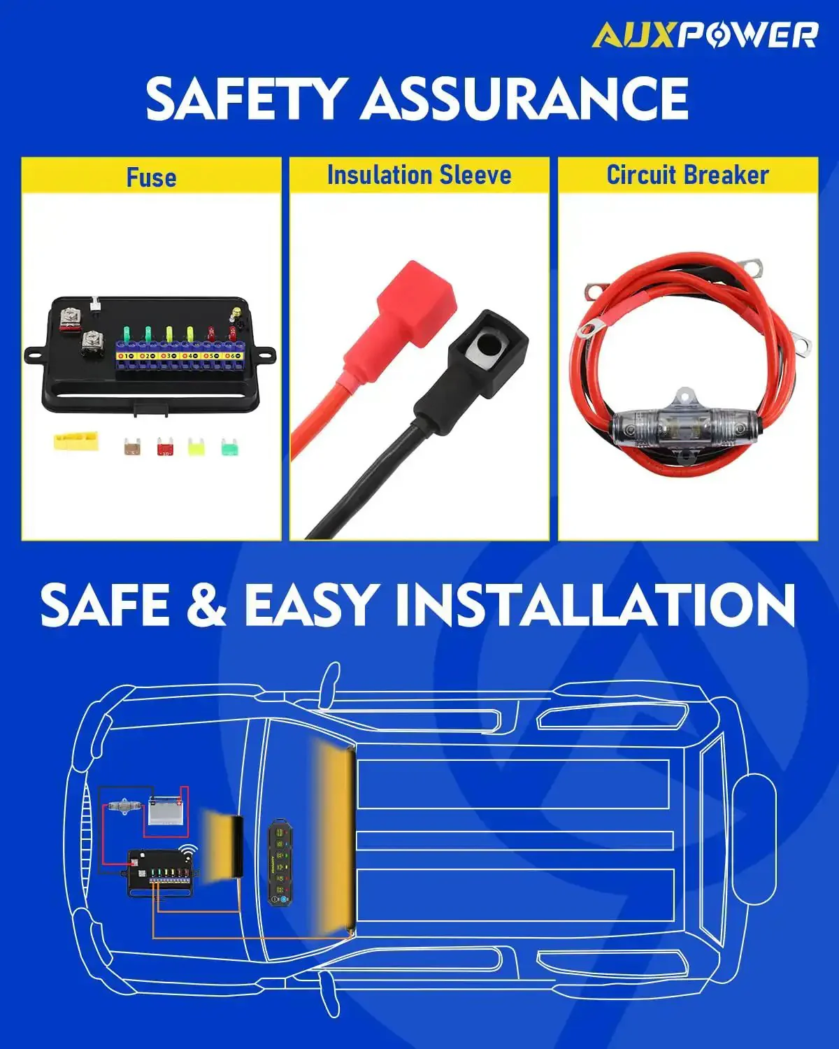 6 Gang Wireless Switch Panel With 328 Feet Range Remote Detachable Magnetic Mount Portable Lanyard RGB SOS 12 to 24V DC 80A Perfect For Trucks Boats UTVs - Image 5
