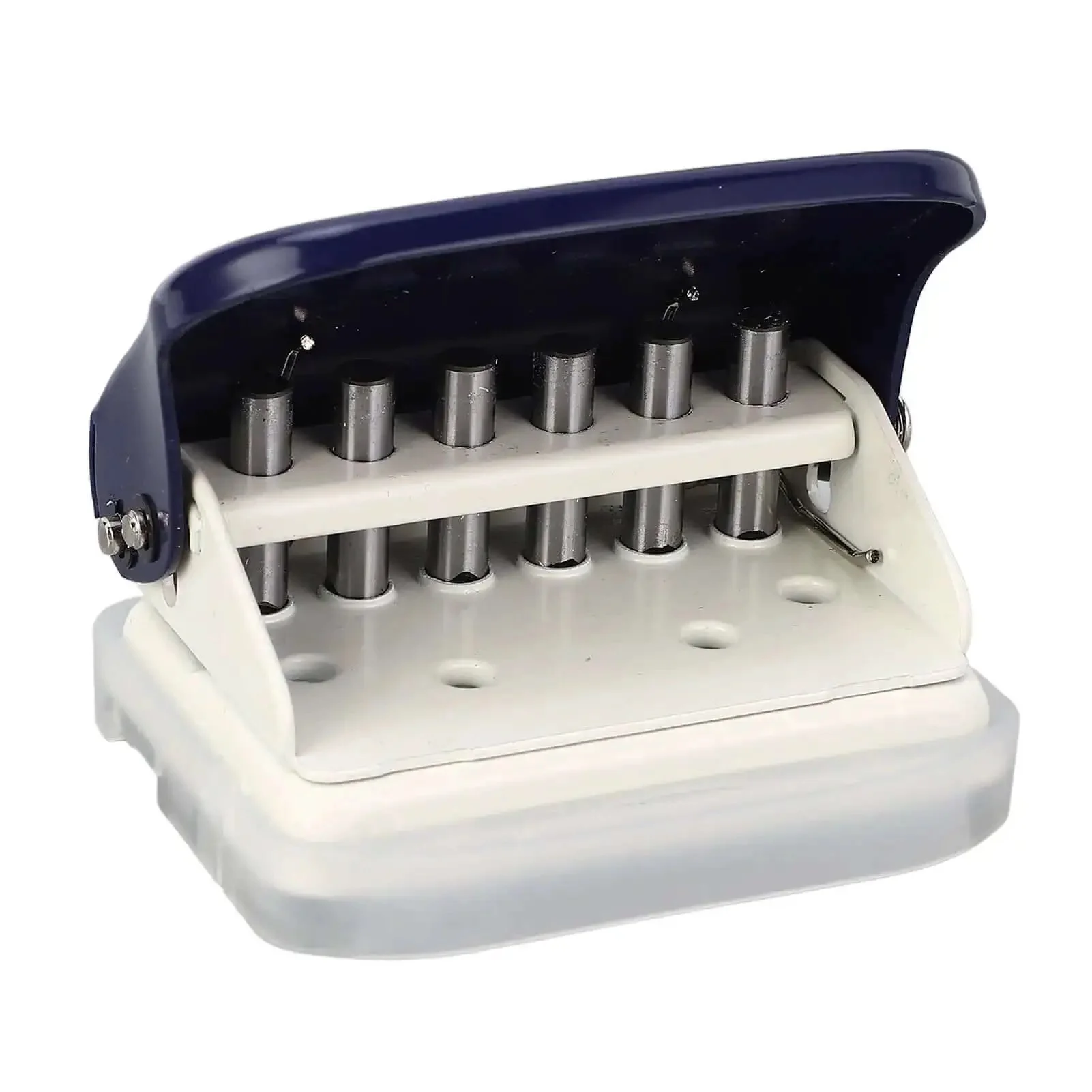 6 Hole Punch For A4 A5 B5 Loose Leaf Notebooks And Scrapbooks, Metal Circle Paper Puncher, 5 Sheet Capacity, Handy Portable Handheld Punch For Everyday Office, Home Crafting, And School Projects - Image 3
