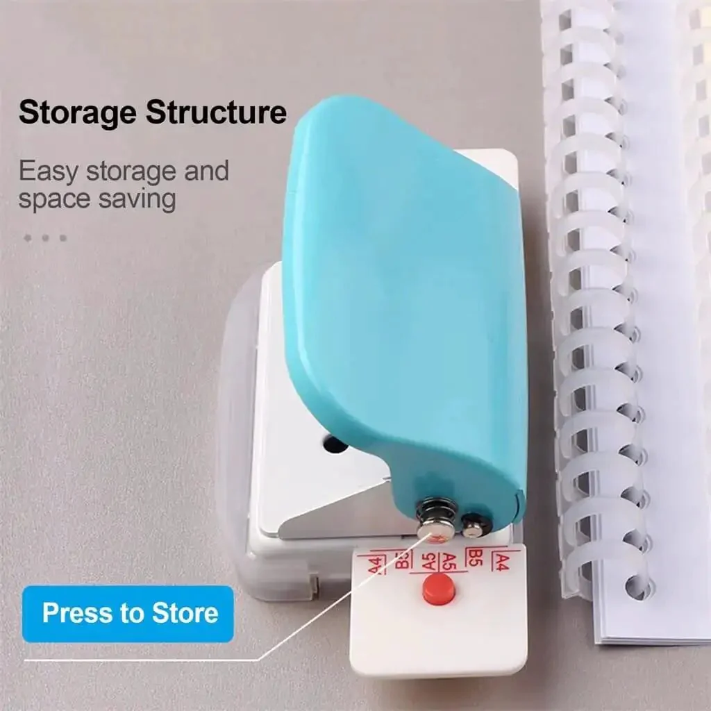 6 Hole Punch Handheld Metal Craft Tool For Binding Notebooks And Scrapbooks, 5 Sheet Capacity, 6mm Holes With 9.5mm Pitch, Easy Portable Punch For Diaries Planners DIY Projects A Real Workhorse - Image 6