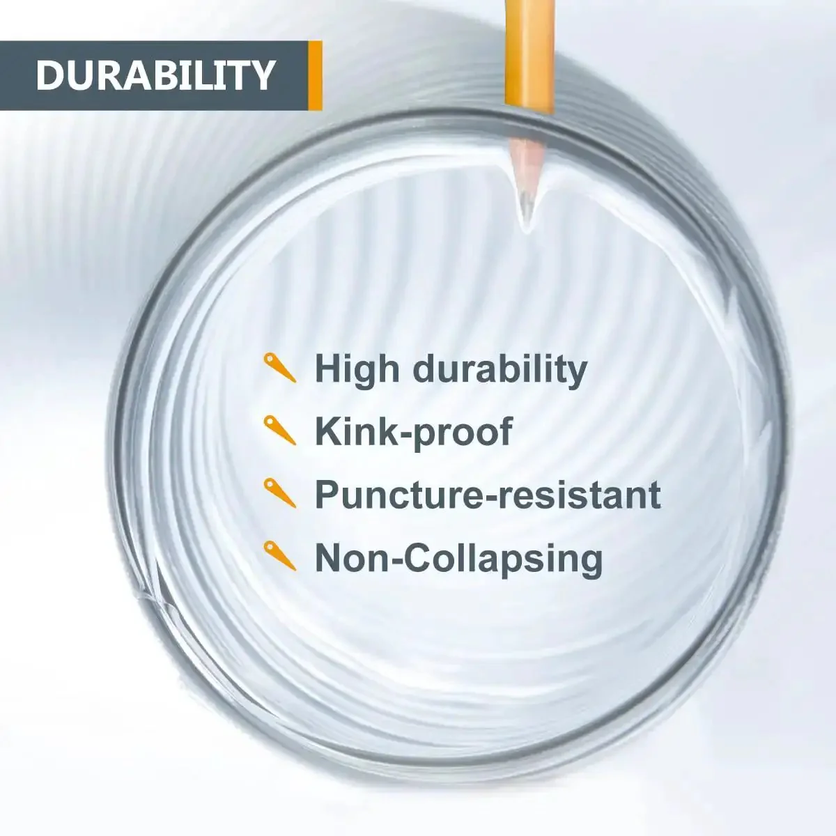6 Inch By 20 Foot Ultra Flexible Clear PVC Dust Collection Hose Spiral Design Tough As Nails Heavy Duty 6 Inch Dust Collector Hose For Woodworking Shop Dust System - Image 7