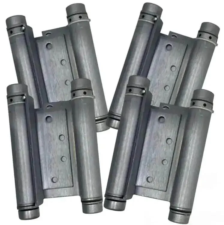 6 Inch Double Action Spring Hinge For Saloon Doors 4 Pack Satin Chrome Finish Heavy Duty Commercial Door Hardware For High Traffic Interiors Built For Busy Spots Like Cafes Restaurants Hotels Bars Kitchens