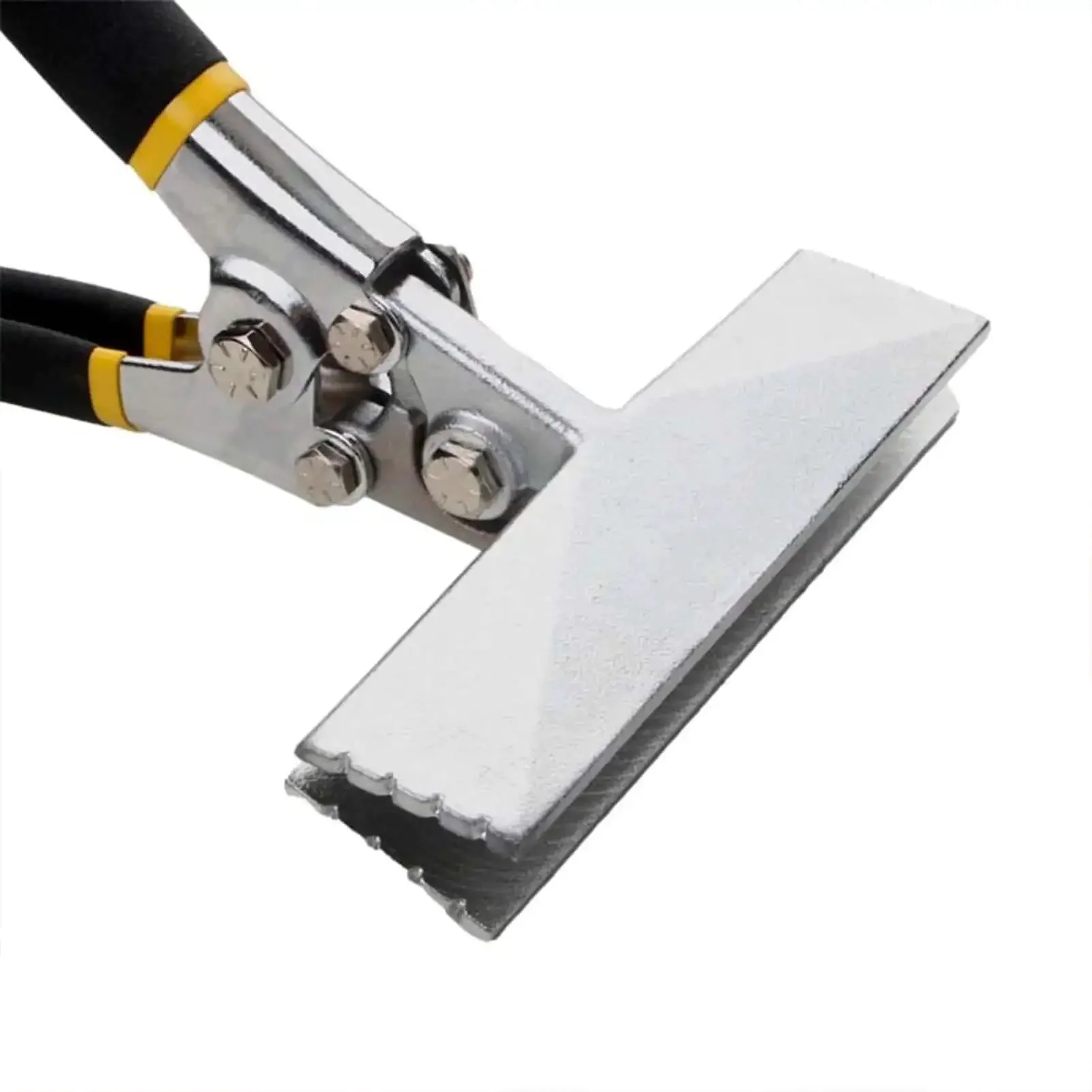 6 Inch Hand Seamer For Sheet Metal With One Quarter Inch Depth Markings Straight Jaw Bender Pliers For Bending And Flattening Metal Double Dipped Cushion Handle Ideal DIY Shop Tool For Home Projects - Image 3