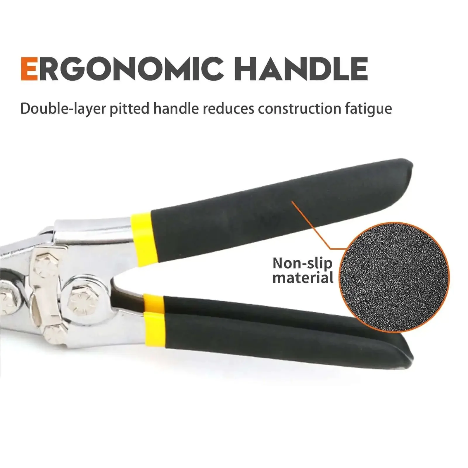 6 Inch Hand Seamer For Sheet Metal With One Quarter Inch Depth Markings Straight Jaw Bender Pliers For Bending And Flattening Metal Double Dipped Cushion Handle Ideal DIY Shop Tool For Home Projects - Image 5