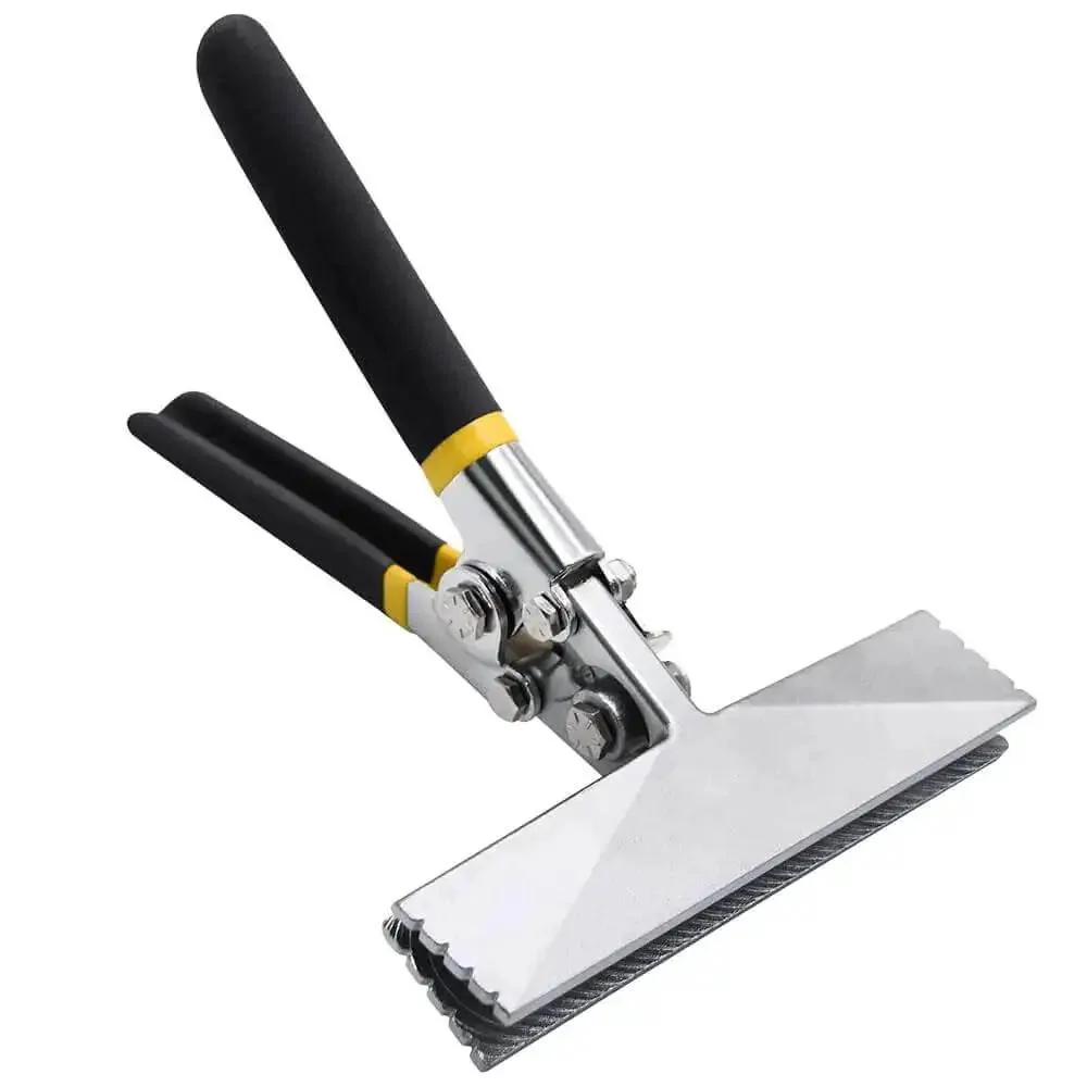 6 Inch Hand Seamer Tool For Sheet Metal Bending And Flattening With Straight Jaw And Non Slip Handle Durable And Reliable Metalworking Tool For Stitches Creasing And Ductwork Or Auto Body Panels For Pros And DIYers