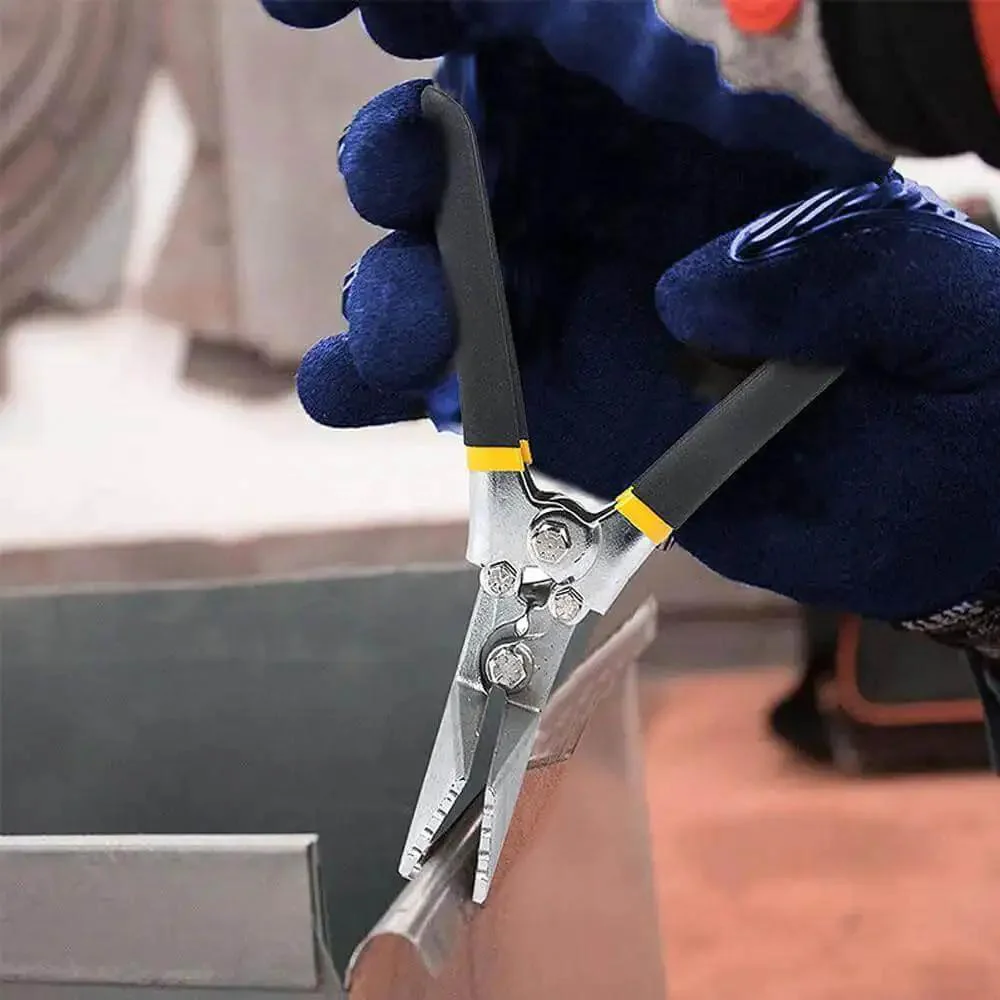 6 Inch Hand Seamer Tool For Sheet Metal Bending And Flattening With Straight Jaw And Non Slip Handle Durable And Reliable Metalworking Tool For Stitches Creasing And Ductwork Or Auto Body Panels For Pros And DIYers - Image 2