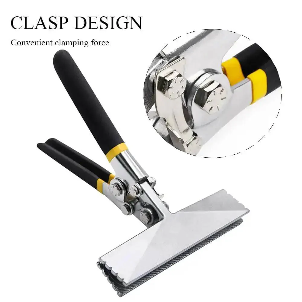 6 Inch Hand Seamer Tool For Sheet Metal Bending And Flattening With Straight Jaw And Non Slip Handle Durable And Reliable Metalworking Tool For Stitches Creasing And Ductwork Or Auto Body Panels For Pros And DIYers - Image 4