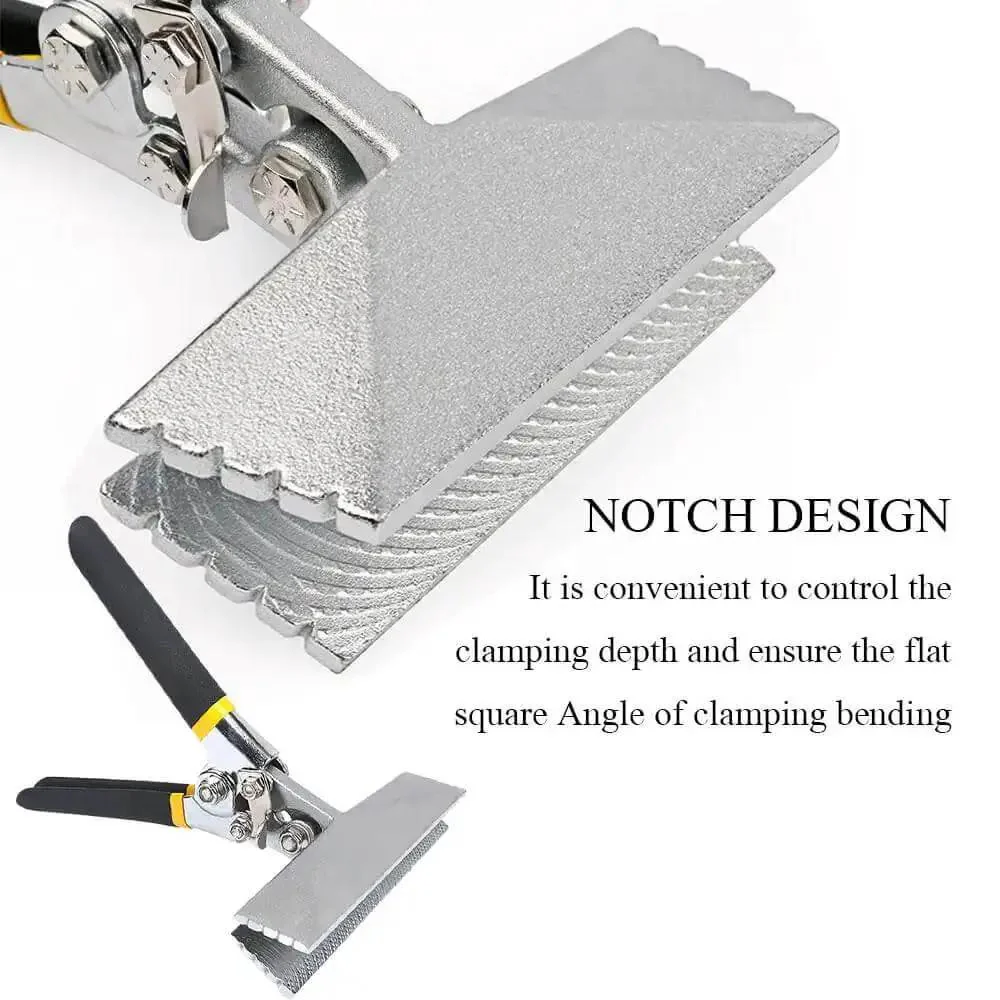 6 Inch Hand Seamer Tool For Sheet Metal Bending And Flattening With Straight Jaw And Non Slip Handle Durable And Reliable Metalworking Tool For Stitches Creasing And Ductwork Or Auto Body Panels For Pros And DIYers - Image 5