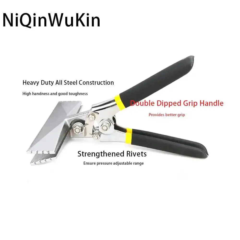 6 Inch Hand Seamer With Straight Jaw For Sheet Metal Bending And Flattening, Ergonomic Handle Bender Tool For Precise Creases And Flat Work, Durable Steel Construction And Easy Grip For Pro Results - Image 2