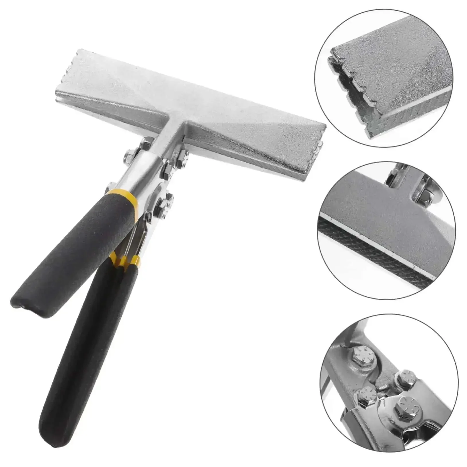 6 Inch Manual Sheet Metal Bender Duckbill Pliers Edge Seamer For Bending And Flattening Metal Plates With Non Slip Handle Heavy Duty Workhorse Pro Grade Multi Function Tool For Metal Fabrication And Sheet Metal Work - Image 2