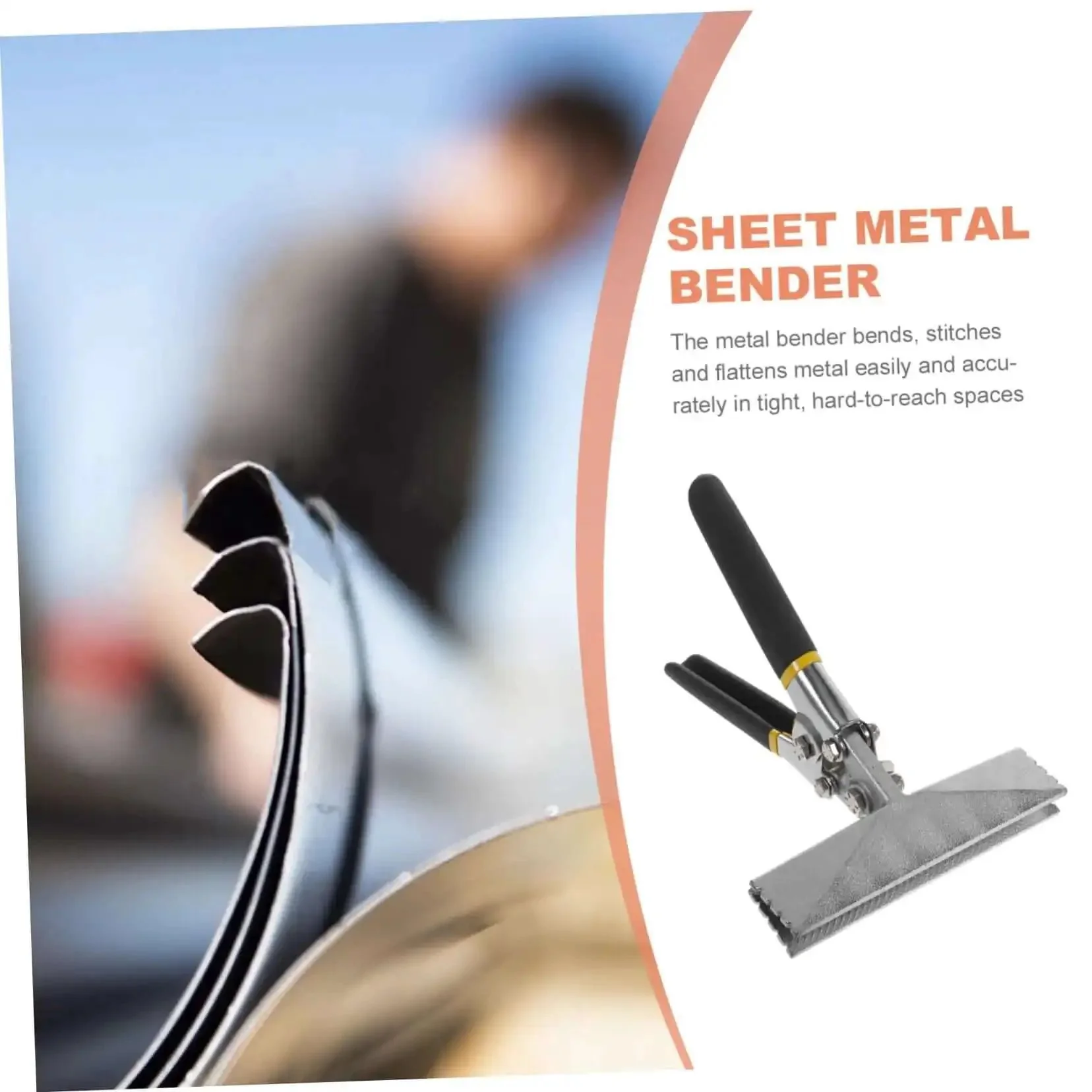 6 Inch Manual Sheet Metal Bender Duckbill Pliers Edge Seamer For Bending And Flattening Metal Plates With Non Slip Handle Heavy Duty Workhorse Pro Grade Multi Function Tool For Metal Fabrication And Sheet Metal Work - Image 4