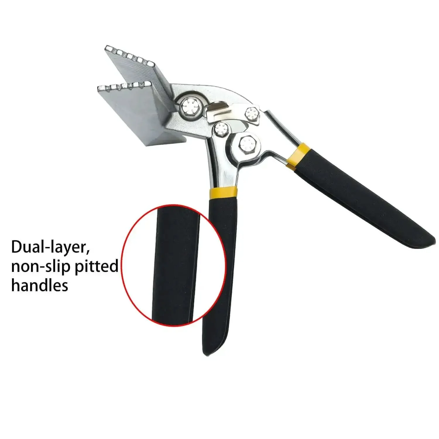 6 Inch Offset Hand Seamer For Sheet Metal With Precision Quarter Inch Increment Markings For Bending And Flattening Metal In Tight Spaces, Durable Pliers For Everyday Metalworking - Image 2