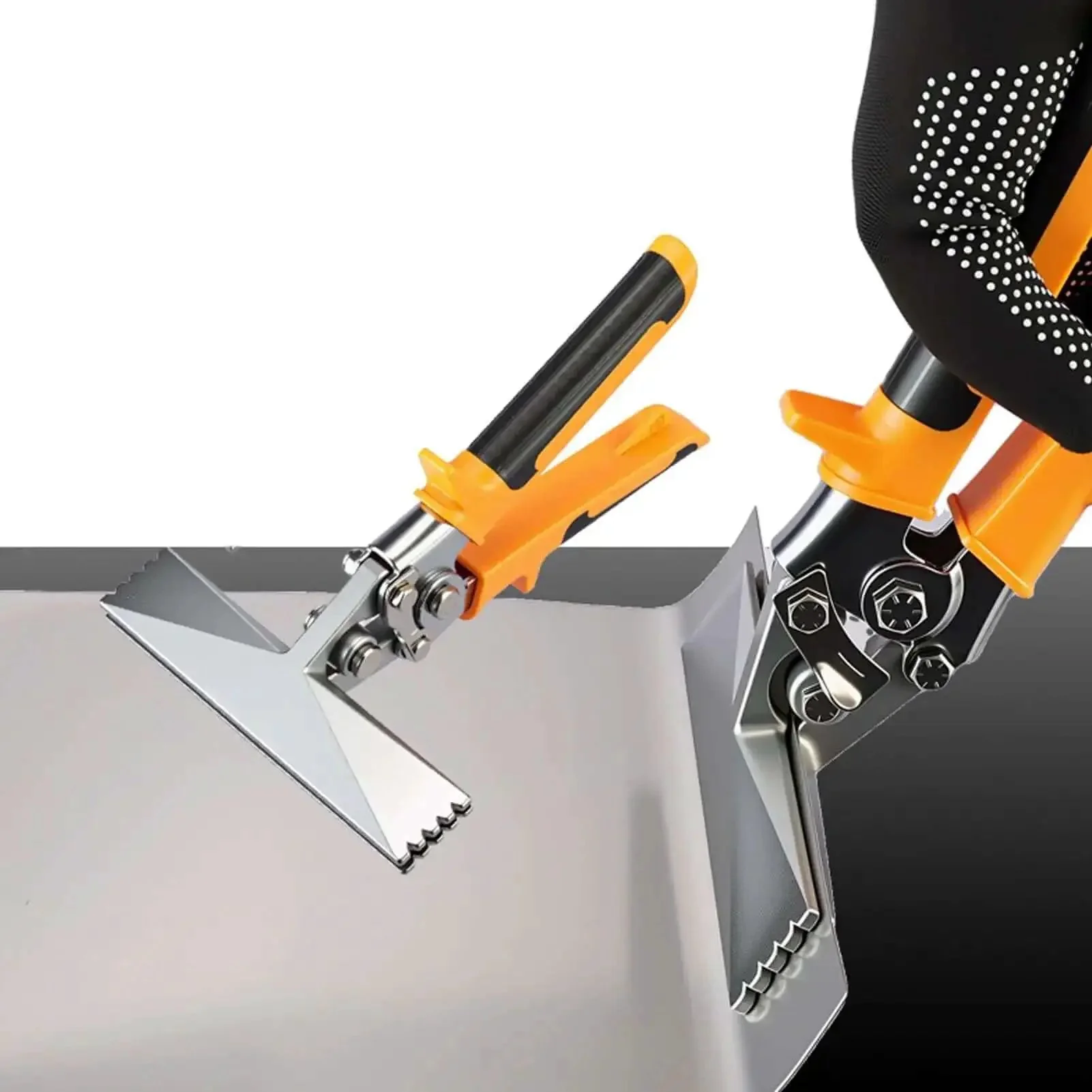 6 Inch Sheet Metal Bender Straight Jaw Pliers Hand Seamer For HVAC With Ergonomic Non Slip Handle And Rustproof CrV Steel Construction Built Tough For Pro Grade Performance And Precision Bends Every Time - Image 5