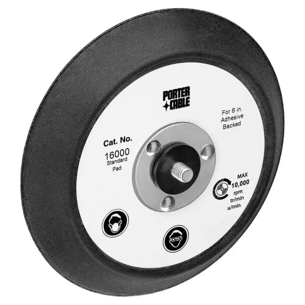 6 Inch Standard Pad For Random Orbit Sanders With Five Sixteenth Twenty Four Thread Fits 7336 97366 And More Smooth Flat Sanding Pad For Woodworking Metal And Auto Finishing Easy Mount And Durable High Flow Design - Image 2