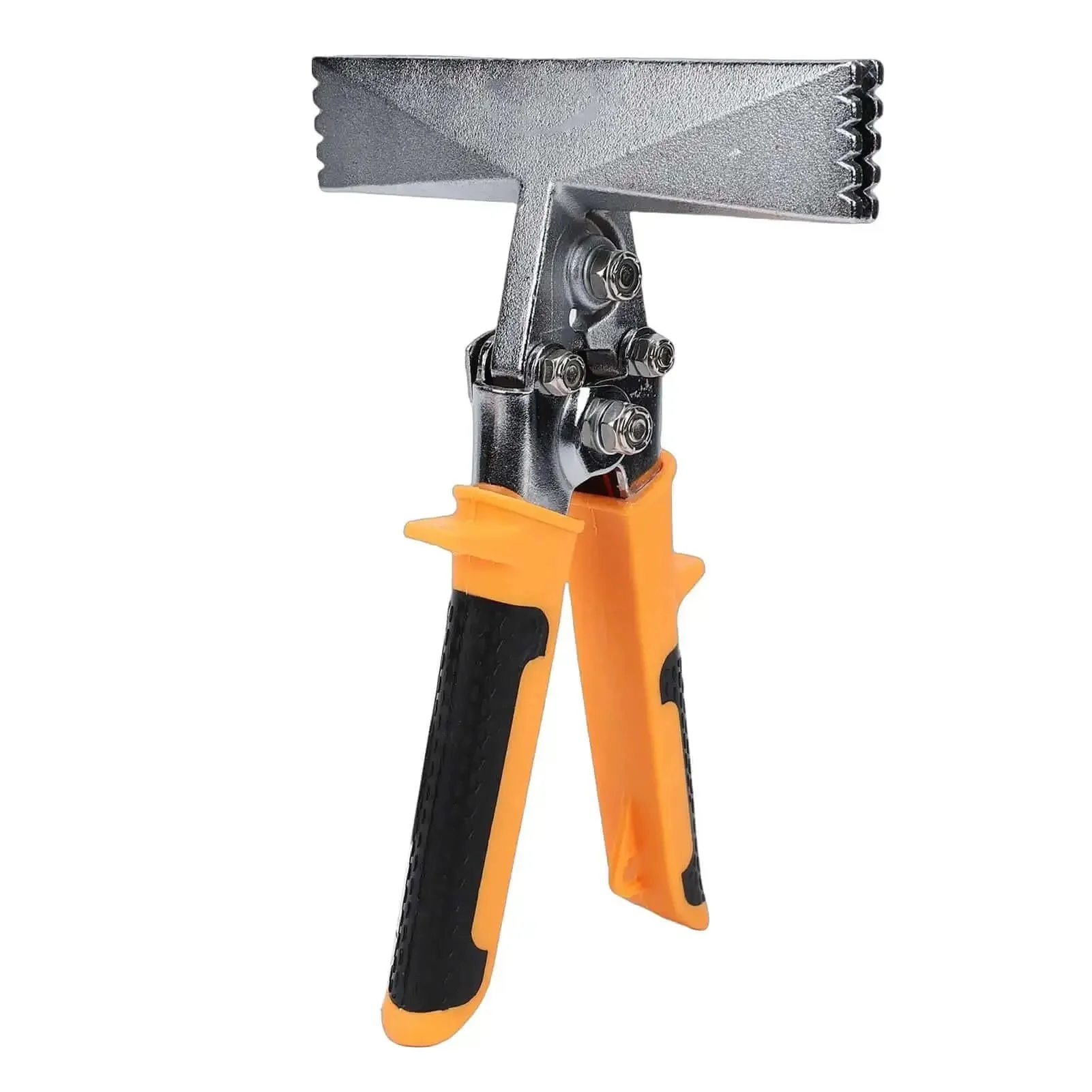 6 Inch Straight Jaw Sheet Metal Bending Pliers With Ergonomic Non Slip Handle, Heavy Duty Pro Grade CRV Steel HVAC Seamer Tool For Aluminum Copper And Steel Ductwork, Rustproof, Durable And Easy To Use For Precise Bends - Image 7