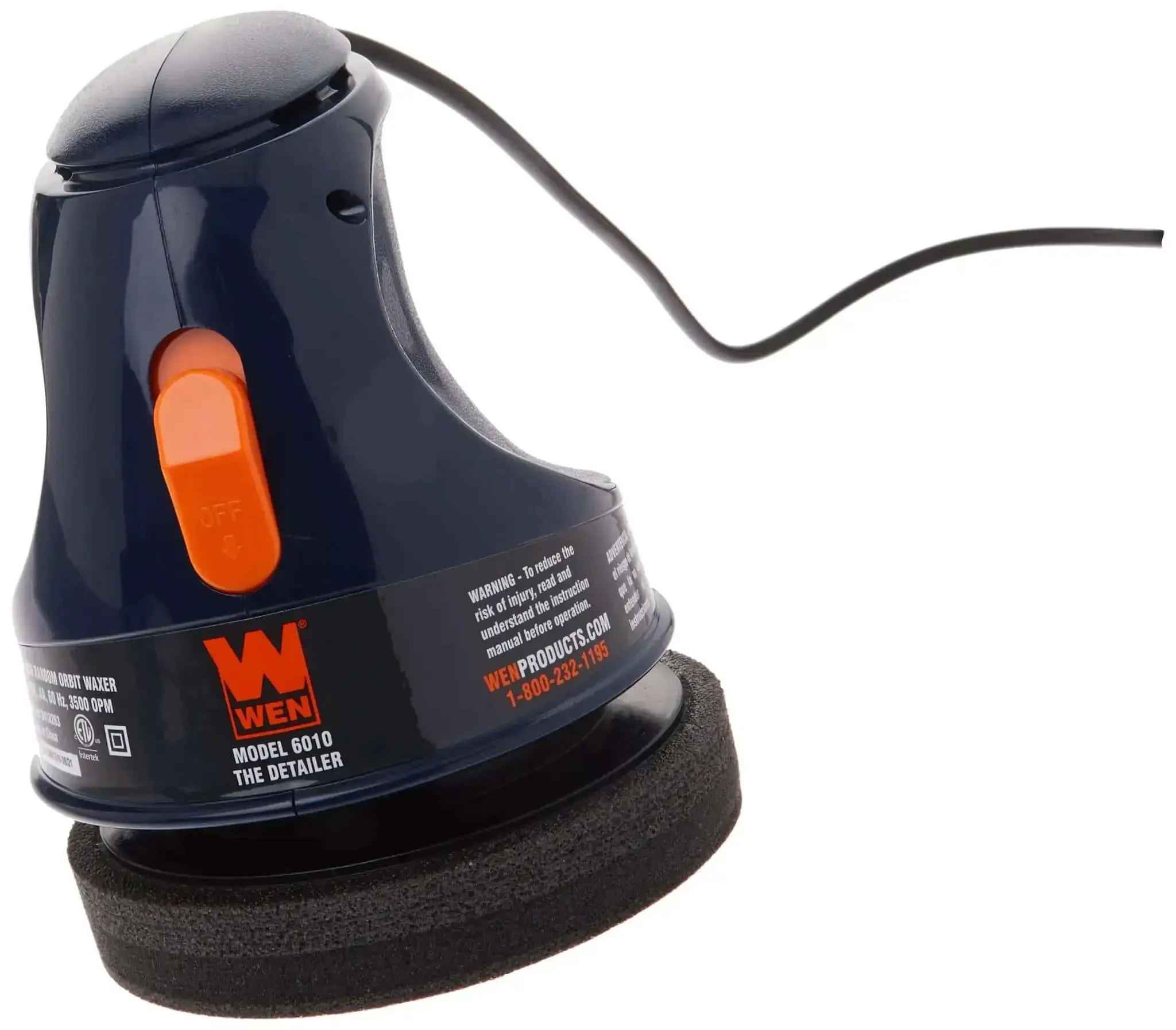 6 Inch Waxer Polisher With 3500 RPM 120V Motor, Ergonomic Palm Grip, Lockable On Off Switch, Includes 6 Inch Applicator Bonnet And 6 Inch Terry Cloth Bonnet For A Fast, Showroom Worthy Car Shine - Image 3