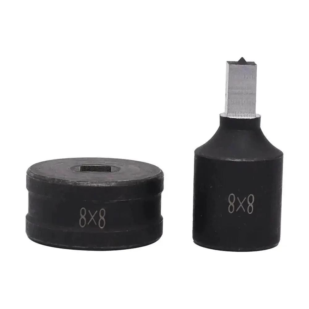 6-Piece Set Hydraulic Punching Square Dies For CH-70 Punching Machine, Includes 6x6mm, 7x7mm, 8x8mm, 9x9mm, 10x10mm, 11x11mm, Free CH-70 Oil Seal Included, Ideal For Metalworking And DIY Projects - Image 4