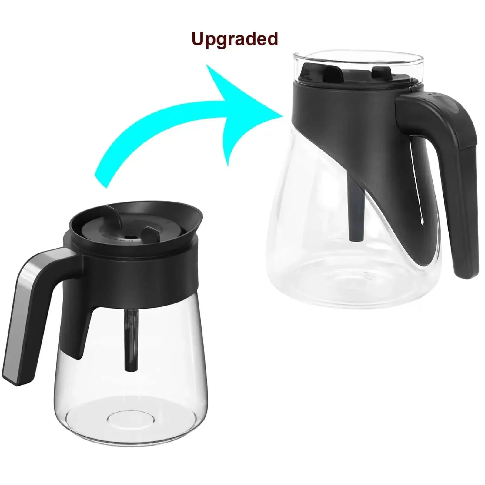 60 Oz Glass Coffee Carafe Replacement For Ninja Coffee Makers, Heat Resistant Borosilicate Glass, 12 Cup Capacity, Compatible With CFP101 CFP201 CFP301 CFP307 CFN601 CFN602 CP Series, Durable, Easy Fit Replacement - Image 9