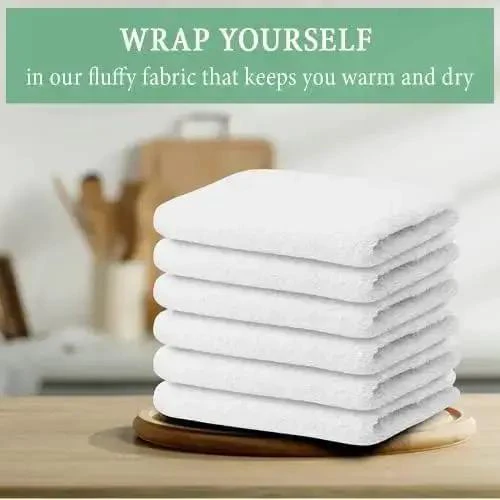 60 Pack 14x17 Inch White Bar Mop Towels Absorbent And Durable Terry Cloth Cleaning Rags For Everyday Home And Shop Cleanup Multipurpose Cotton Cleaning Towel Reusable - Image 5