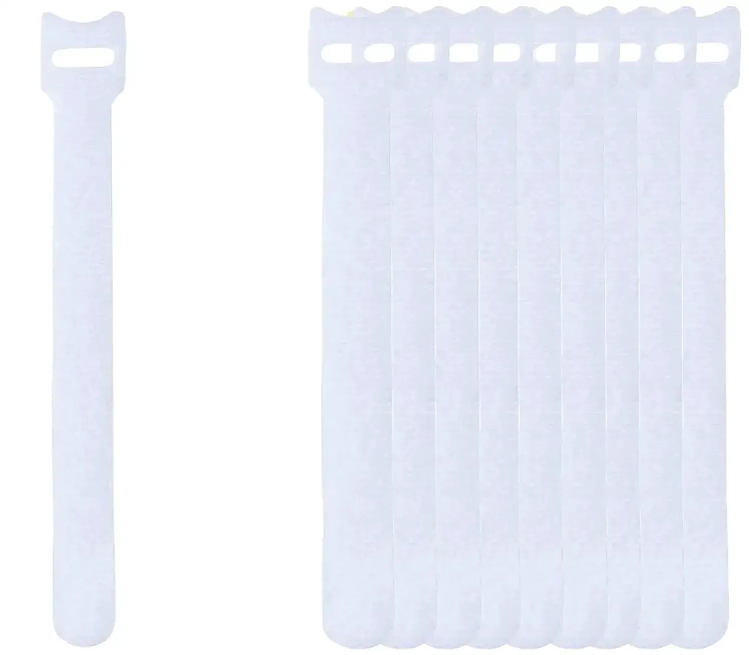 60 Pack 6 Inch Reusable Cable Ties With Hook And Loop For No Fuss Cable Management White Cord Organizer Straps Adjustable Durable Velcro Style Ties For Home Office Tech Cables Non Slip Easy Setup - Image 6