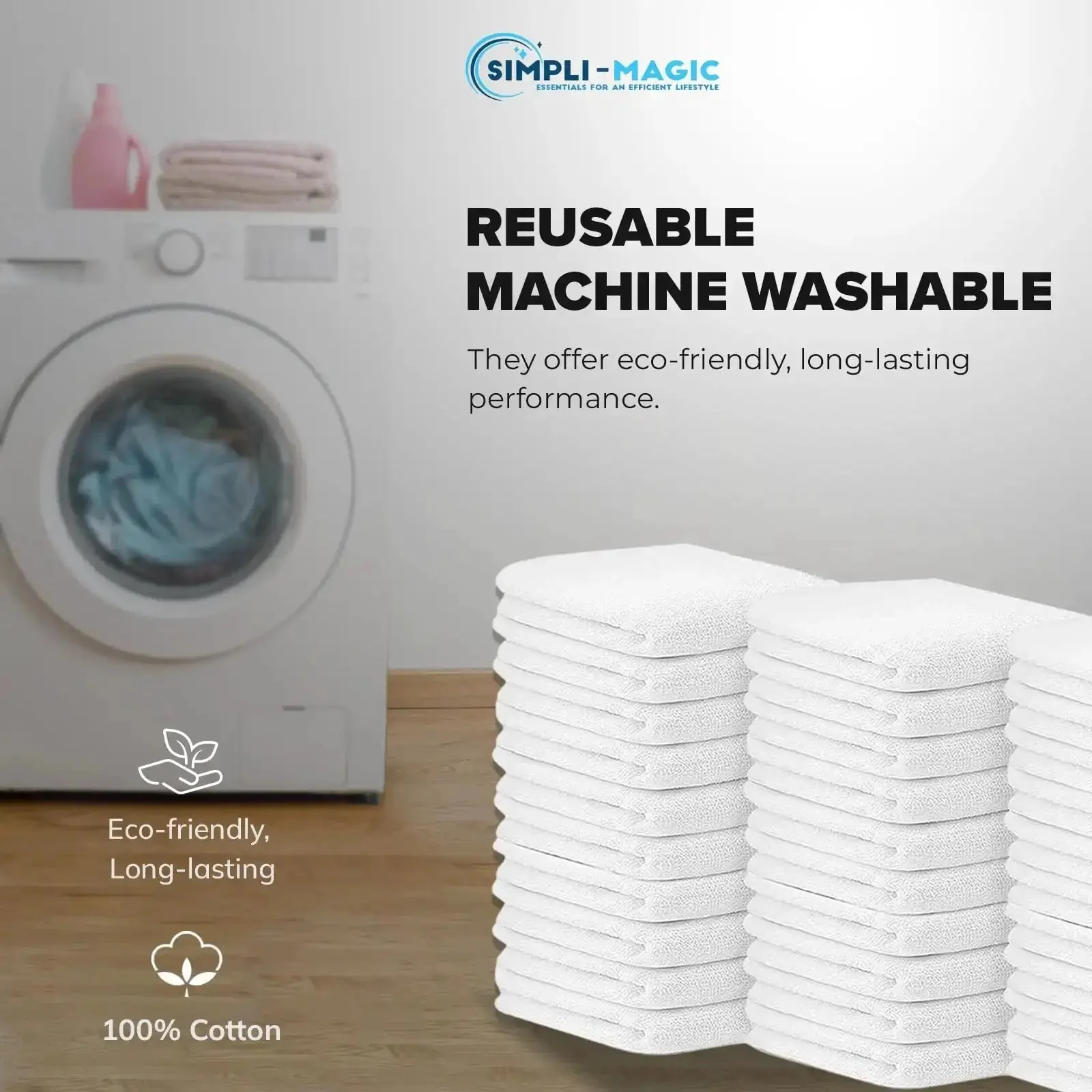 60 Pack Cotton Terry Towels 14 By 17 Inches Highly Absorbent Cleaning Rags For Kitchen Bar And Restaurant Use Durable White Commercial Grade Ideal For Dishwashing Mopping And General Commercial Cleaning - Image 4