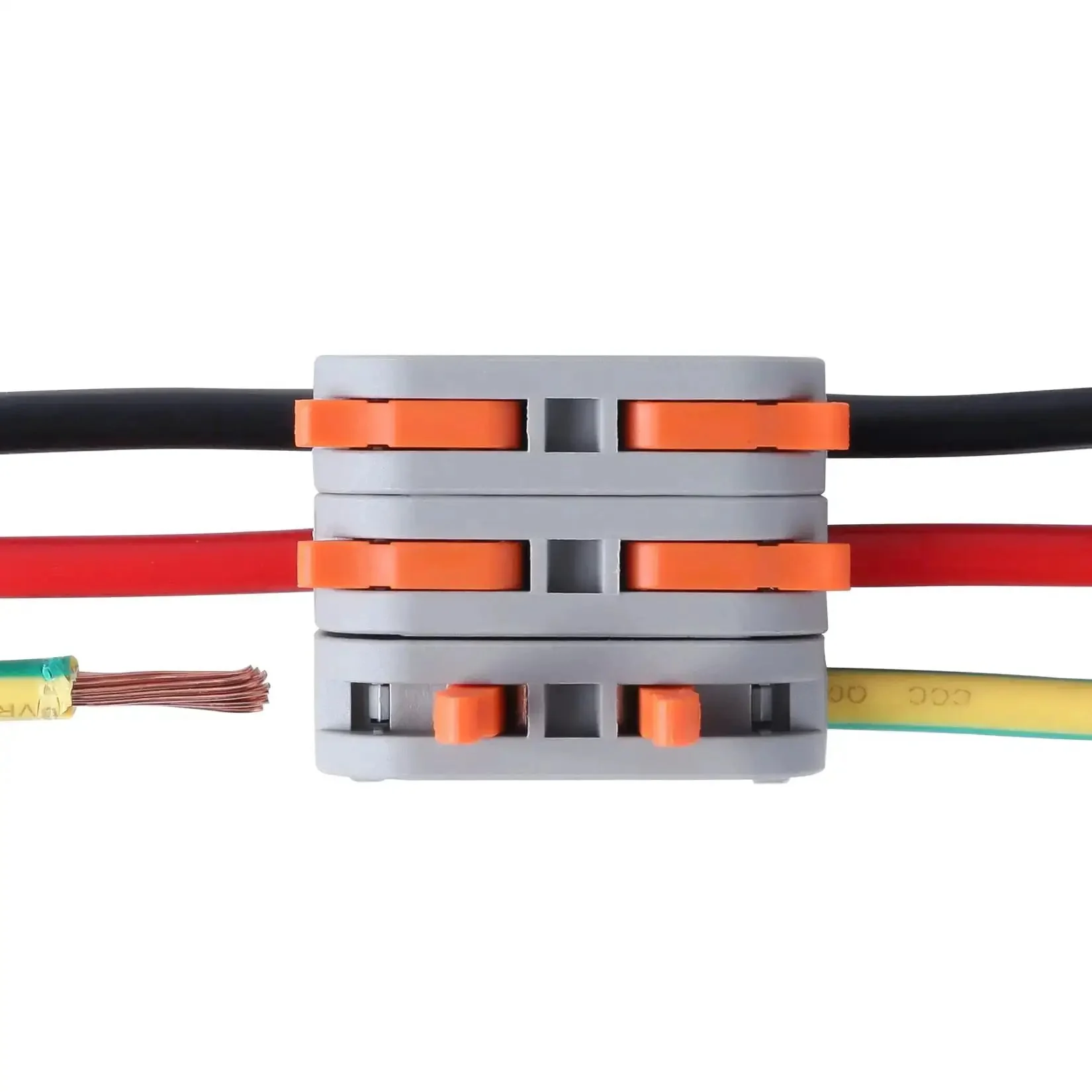 60 Pcs Colorful Lever Nut Wire Connectors Set For 28-12 AWG Compact Inline Splices Two Way Multi Wire Terminals Reusable Electrical Connectors For Any Circuit Easy Quick DIY Electrical Projects - Image 5