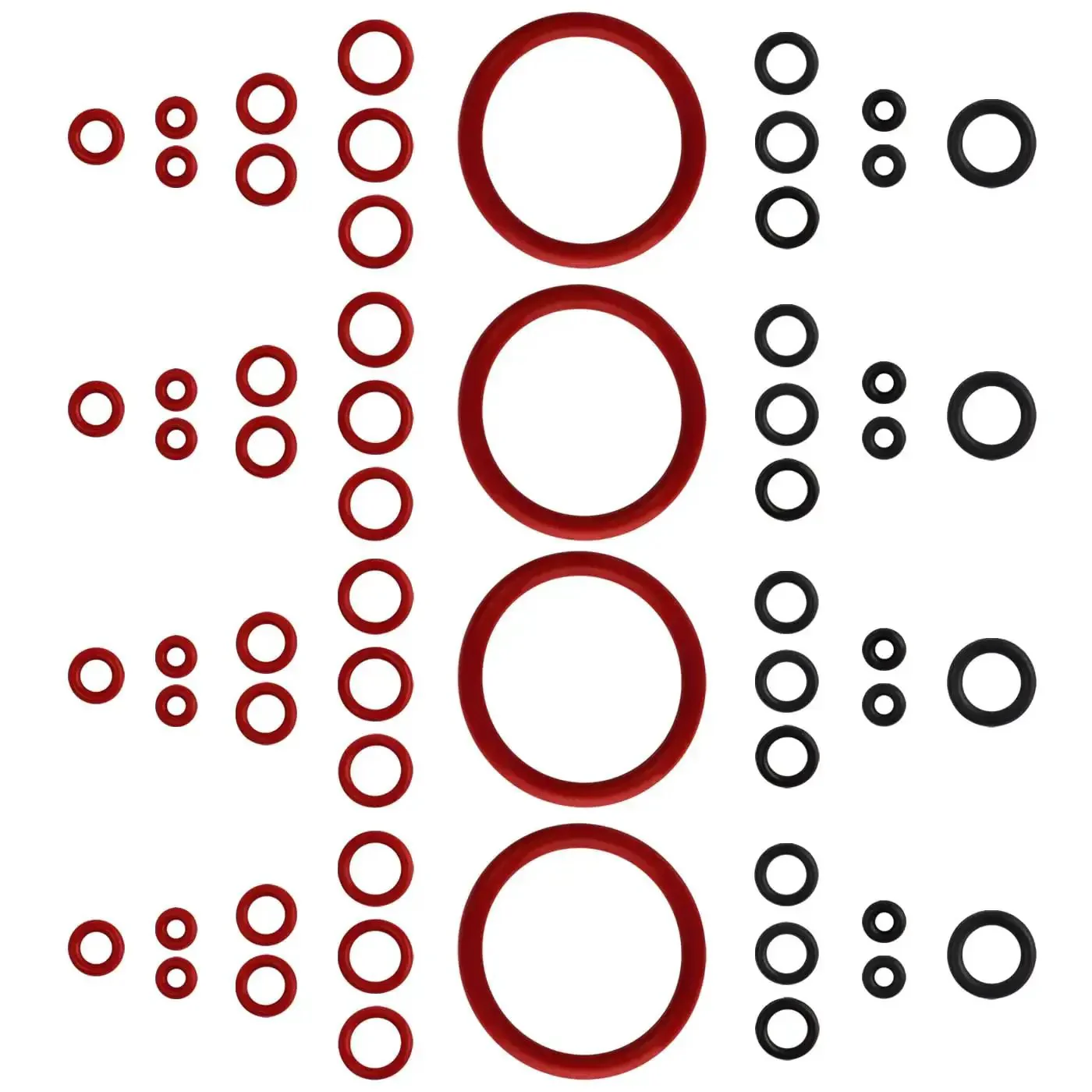 60 Piece Silicone O Ring Kit For Espresso Machines With 15 Sizes Of Food Grade Seals And Gaskets Replacement O Rings Nozzles And Gaskets Fits Saeco Philips Gaggia Spidem And Most Home Coffee Makers For Quick Easy Maintenance