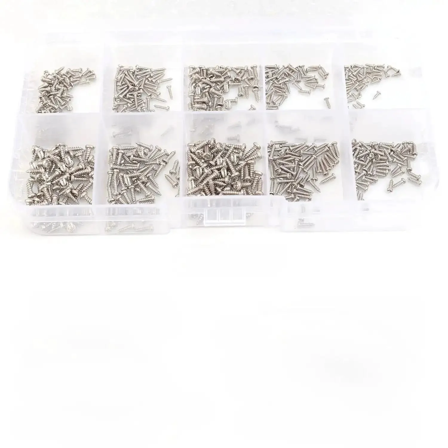 600 Piece M1 To M1.7 Miniature Self Tapping Screws Set Crosshead Carbon Steel Kit For DIY Home Furniture Projects Cabinet And Shelf Assembly Repairs Crafts And Small Electronic Enclosures - Image 8