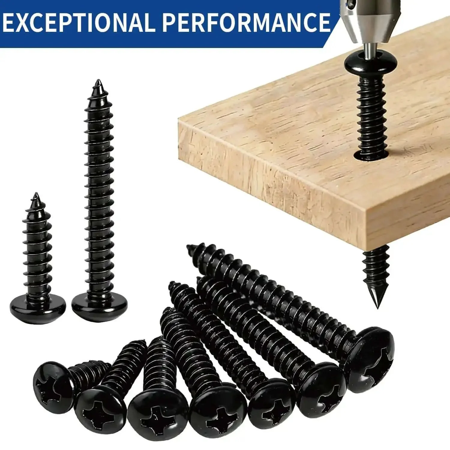 600 Piece Stainless Steel Wood And Sheet Metal Screws Set With 18 Sizes Self Tapping Phillips Pan Head Coarse Thread For Wood And Metal Projects From Three Eighths Inch To One And One Half Inch Rust Resistant - Image 5