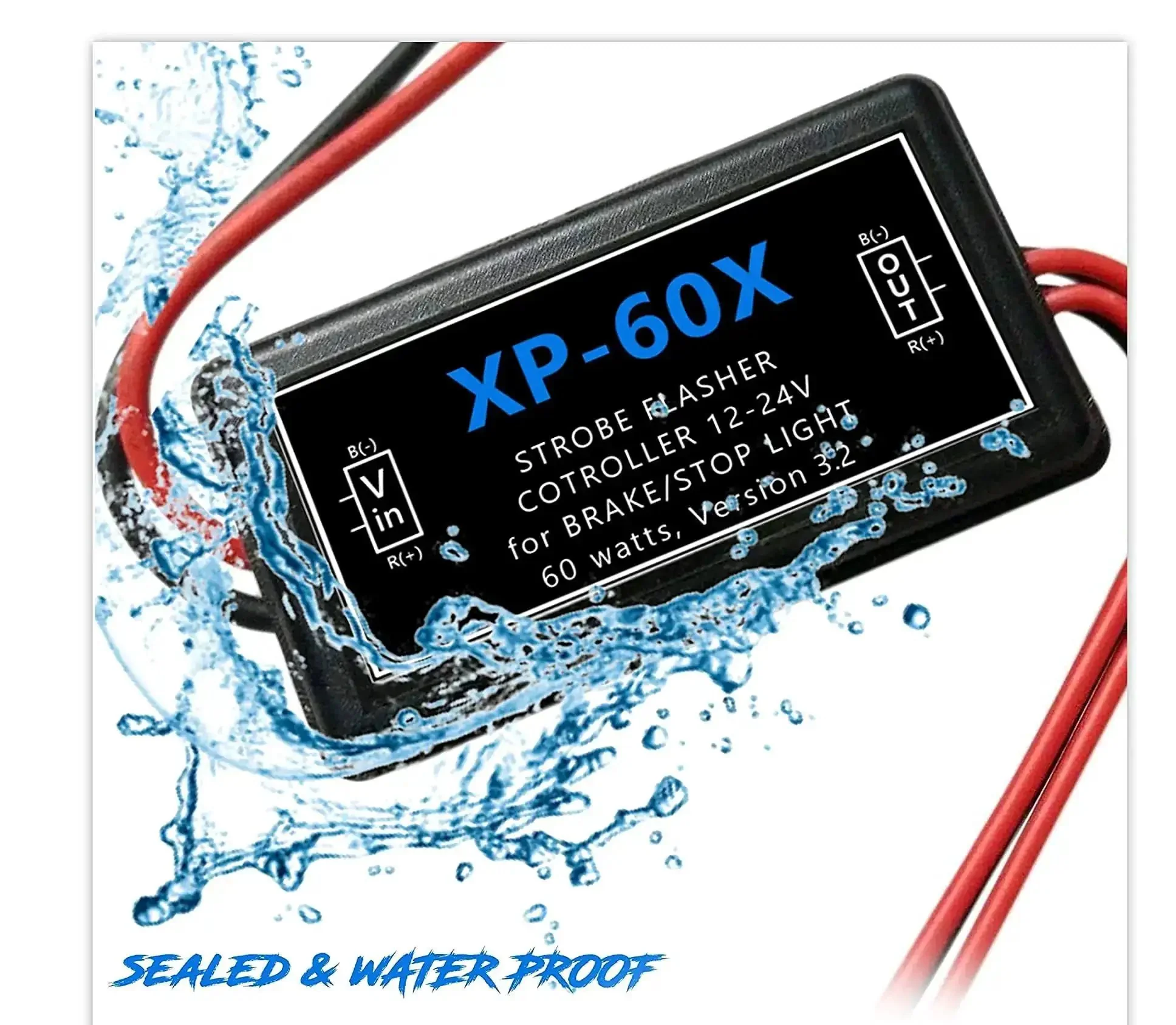 60X Plus Universal Brake Flasher For Stop Bulbs And Tail Lights With Pre Programmed Patterns Rapid Flash Low Flash And Steady LED Relay Upgrade So Your Ride Stands Out On Any Car Truck Or Motorcycle 5 Amp 60 Watt