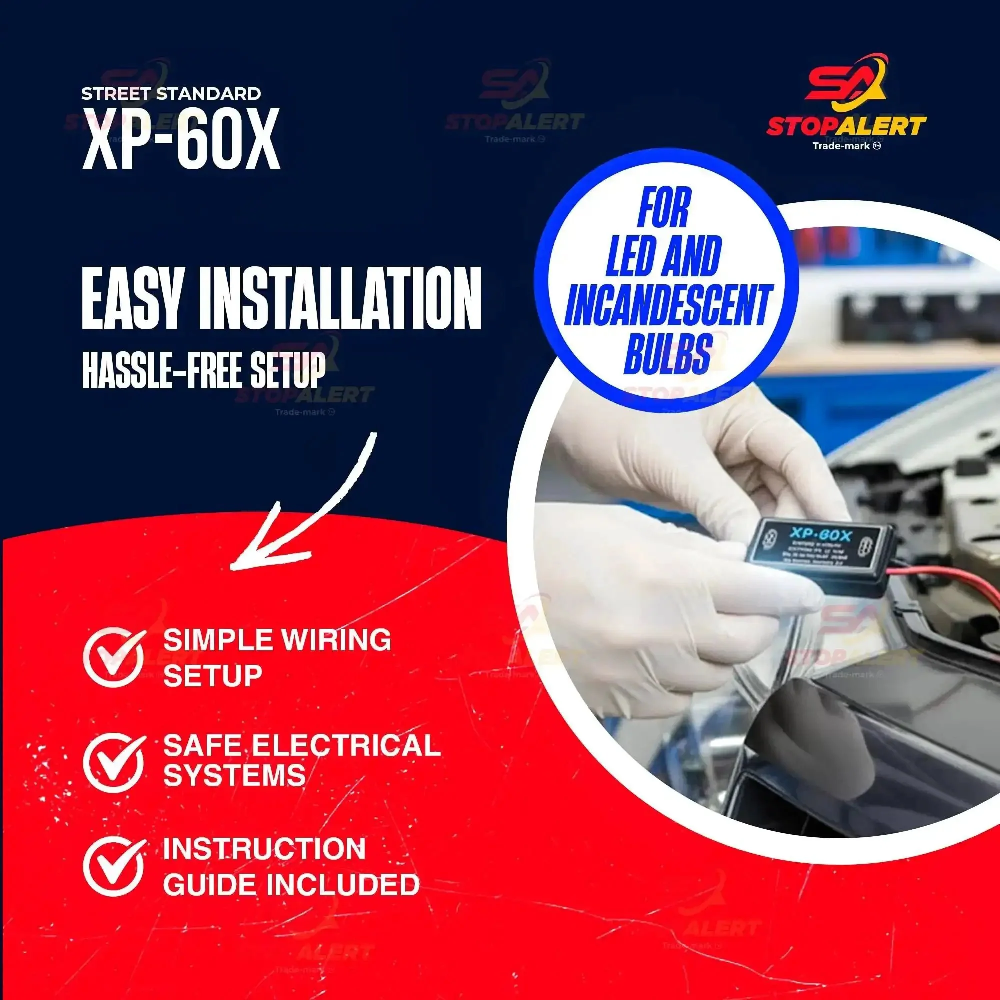 60X Plus Universal Brake Flasher For Stop Bulbs And Tail Lights With Pre Programmed Patterns Rapid Flash Low Flash And Steady LED Relay Upgrade So Your Ride Stands Out On Any Car Truck Or Motorcycle 5 Amp 60 Watt - Image 5