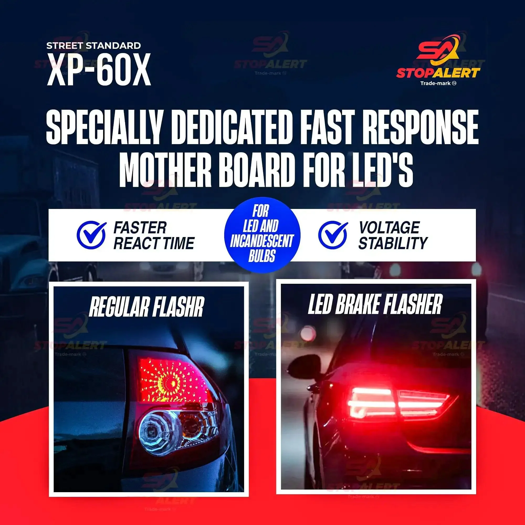 60X Plus Universal Brake Flasher For Stop Bulbs And Tail Lights With Pre Programmed Patterns Rapid Flash Low Flash And Steady LED Relay Upgrade So Your Ride Stands Out On Any Car Truck Or Motorcycle 5 Amp 60 Watt - Image 8