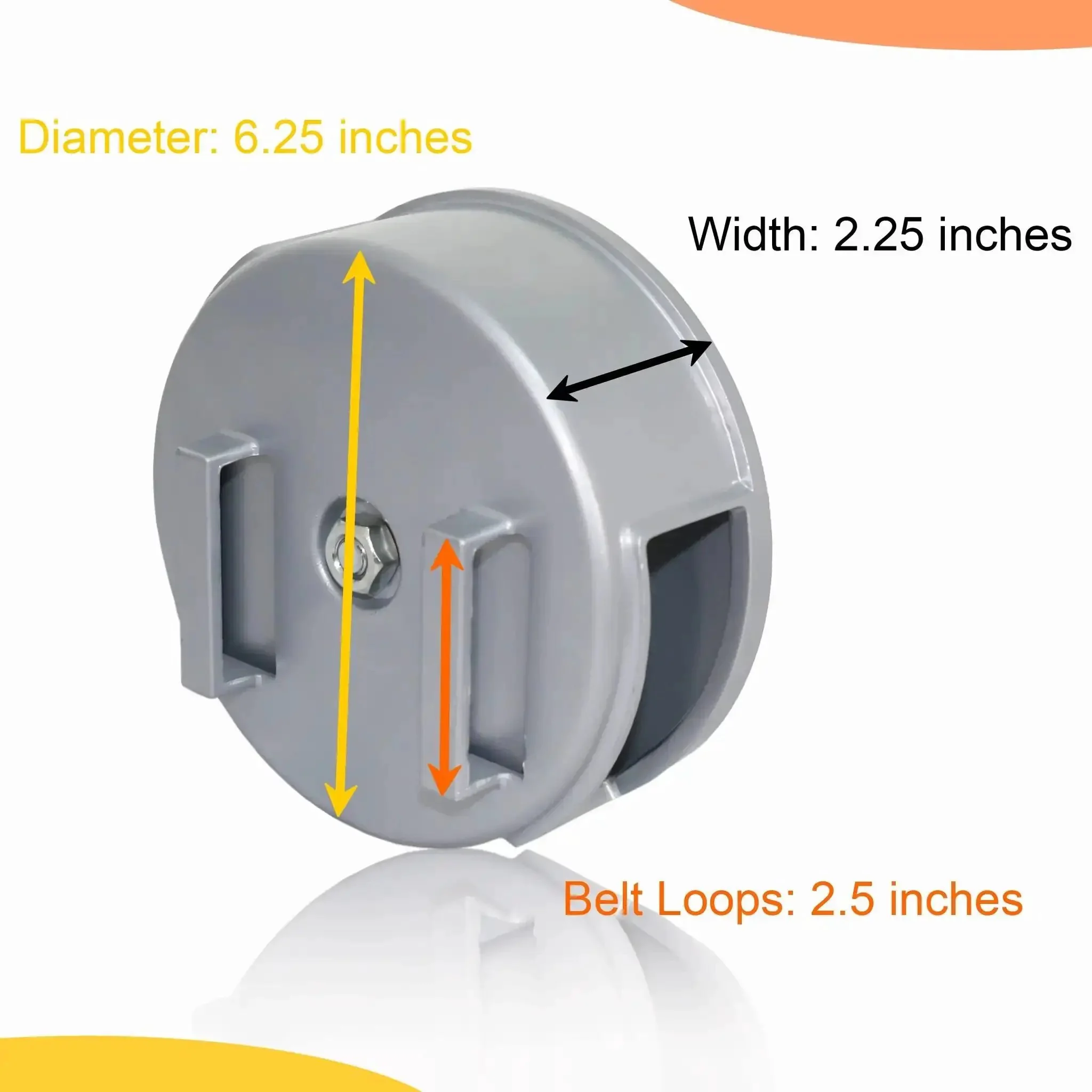 6.25 Inch Aluminum Tie Wire Reel Coil Holder Wheel Lightweight Ambidextrous With Built In Belt Loops And Knob For Easy Feeding Of Pre Coiled Wire And Hassle Free Tangling Prevention - Image 6
