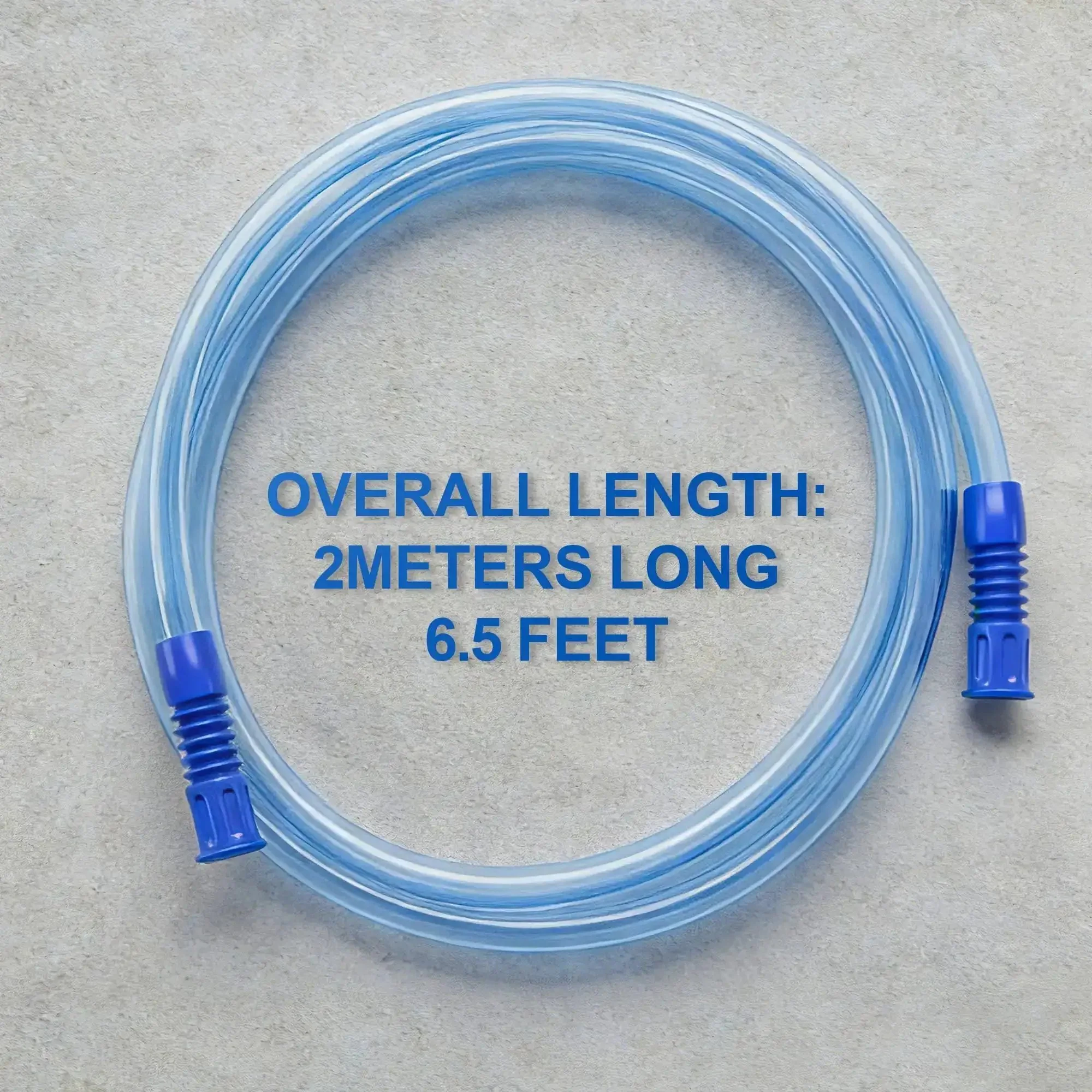 6.5 Foot Extended Suction Connection Tube Replacement Hose For Medical Devices With 9mm Standard Connectors, Flexible Durable PVC Tubing, 15mm Outer Diameter, Kink Resistant Spiral Memory, Sterile Pack Of 2 - Image 8
