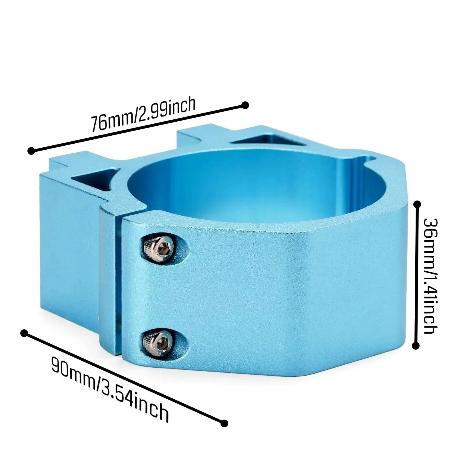 65mm Aluminum CNC Spindle Holder Mount Compatible With 3018 Pro, 4040 Series, 3020-Pro Max V2, And 3018-ProVer V2 CNC Machines Upgrade Kit, Heavy-Duty Aluminum Spindle Support For A Tight, Smooth, Pro-Grade Router - Image 4