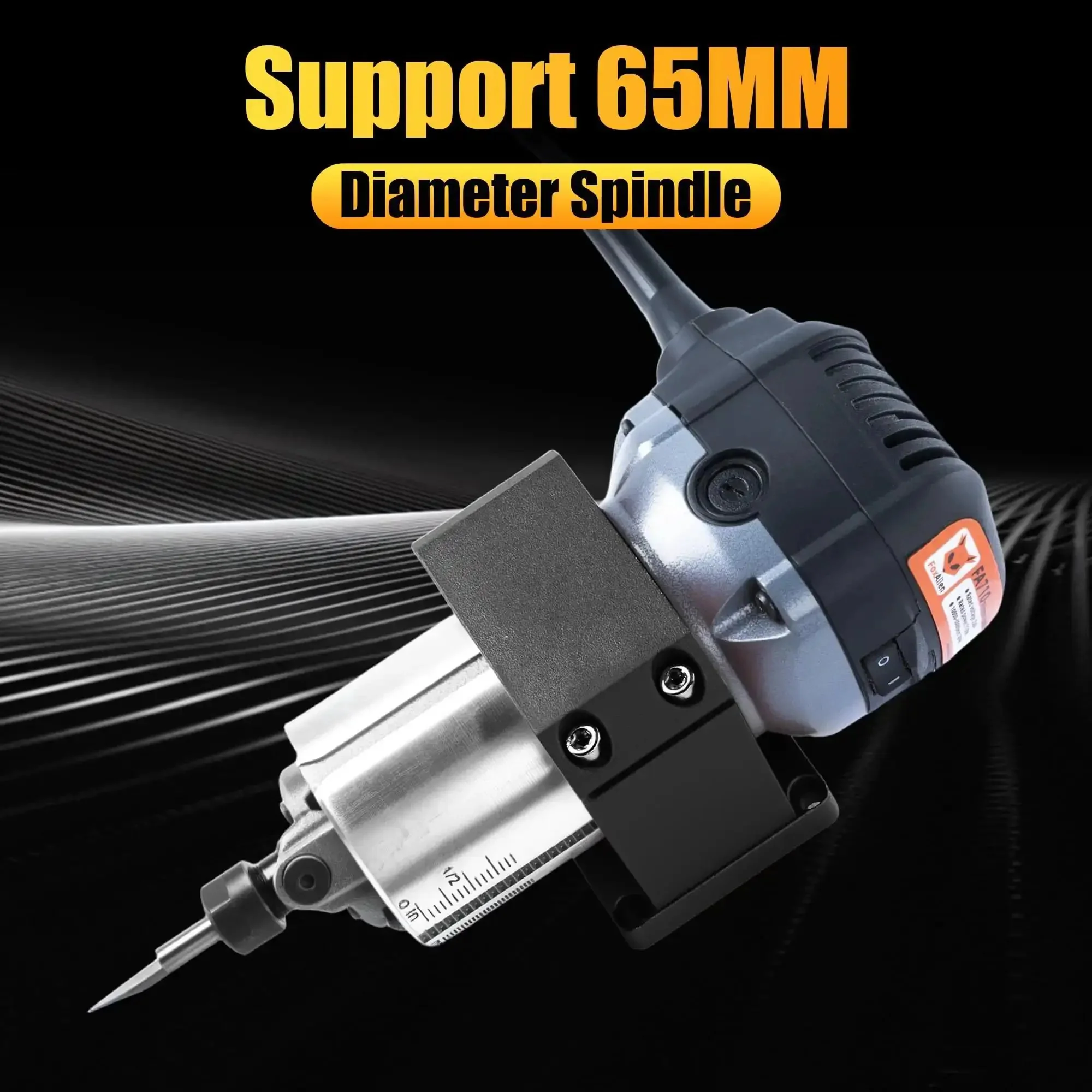 65mm Aluminum CNC Spindle Holder Z Clamp Fits Mauter Pro Masuter 3 3S XE-PRO Vasto CL-4x4 Router Machines Pro Grade 65mm Spindle Compatibility With RT0701C Trimmer Routers - Image 5