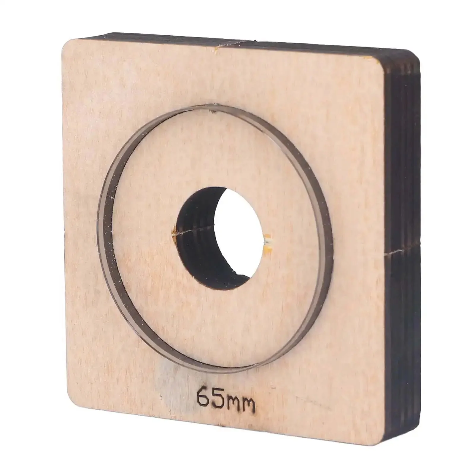 65mm Circle Cutter With Wood Base, Durable Alloy Steel Round Cutting Die For Leather, Fabric, Clay And Wood DIY Projects, Smooth Glossy Edges, Precise Circular Cutouts, Ideal For Crafting, Gift Making, And Pro Home Upgrades - Image 5