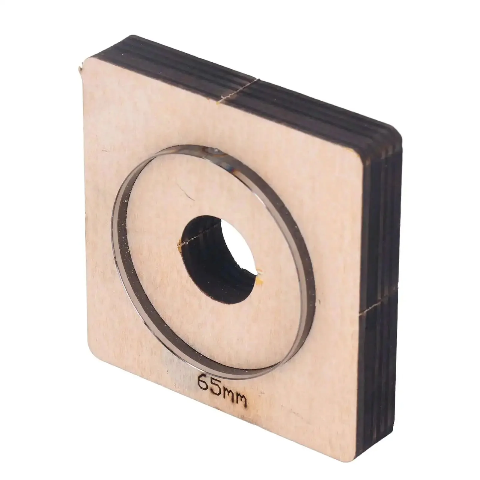 65mm Circle Cutter With Wood Base, Durable Alloy Steel Round Cutting Die For Leather, Fabric, Clay And Wood DIY Projects, Smooth Glossy Edges, Precise Circular Cutouts, Ideal For Crafting, Gift Making, And Pro Home Upgrades - Image 6