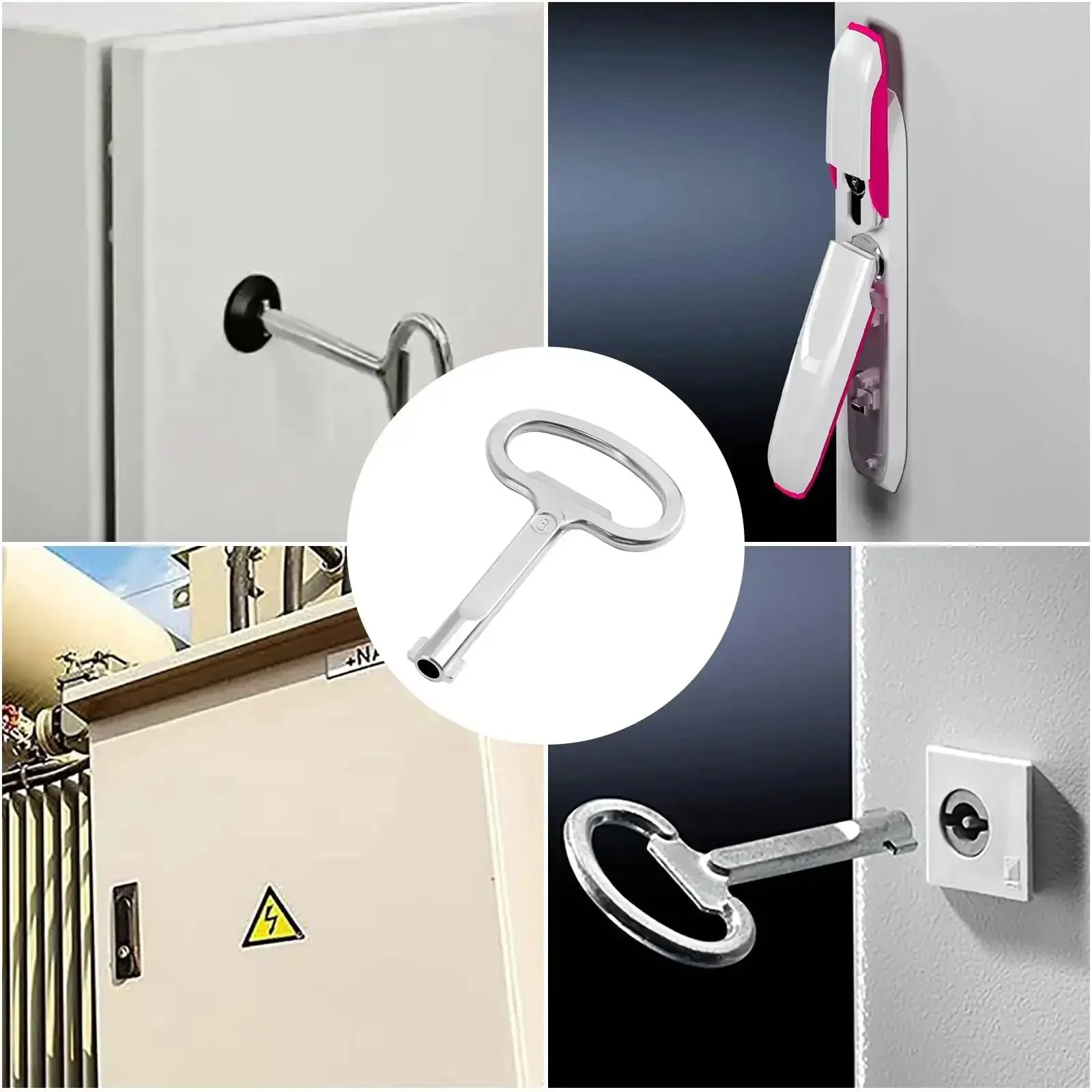 6mm Hole Universal Cabinet Key For Switchgear Control Network GGD Cabinets And AE Boxes Industrial Enclosures 2 Pack Go-To Durable Enclosure Key For Quick Access And Easy Servicing Of Your Cabinets - Image 2