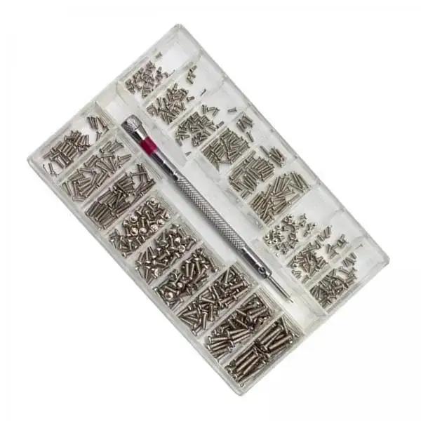 6X Metric Screw Kit Set With M1.2 M1.4 M2 Micro Screws, 500 Pieces In A Portable Dustproof Case, 18 Sizes, Pro Grade Quick Fix Gear For Watches, Glasses, Laptops, Computers And Cameras