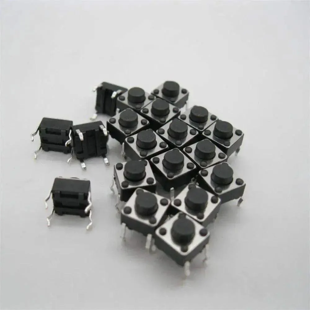 6x6x4.3mm Tact Button Switch For DIY Electronics Projects Momentary Push Button 3.5mm Diameter 4 Pin DIP SMD SMT Micro Size Sweet For Home Audio Gear And Digital Gadgets - Image 3