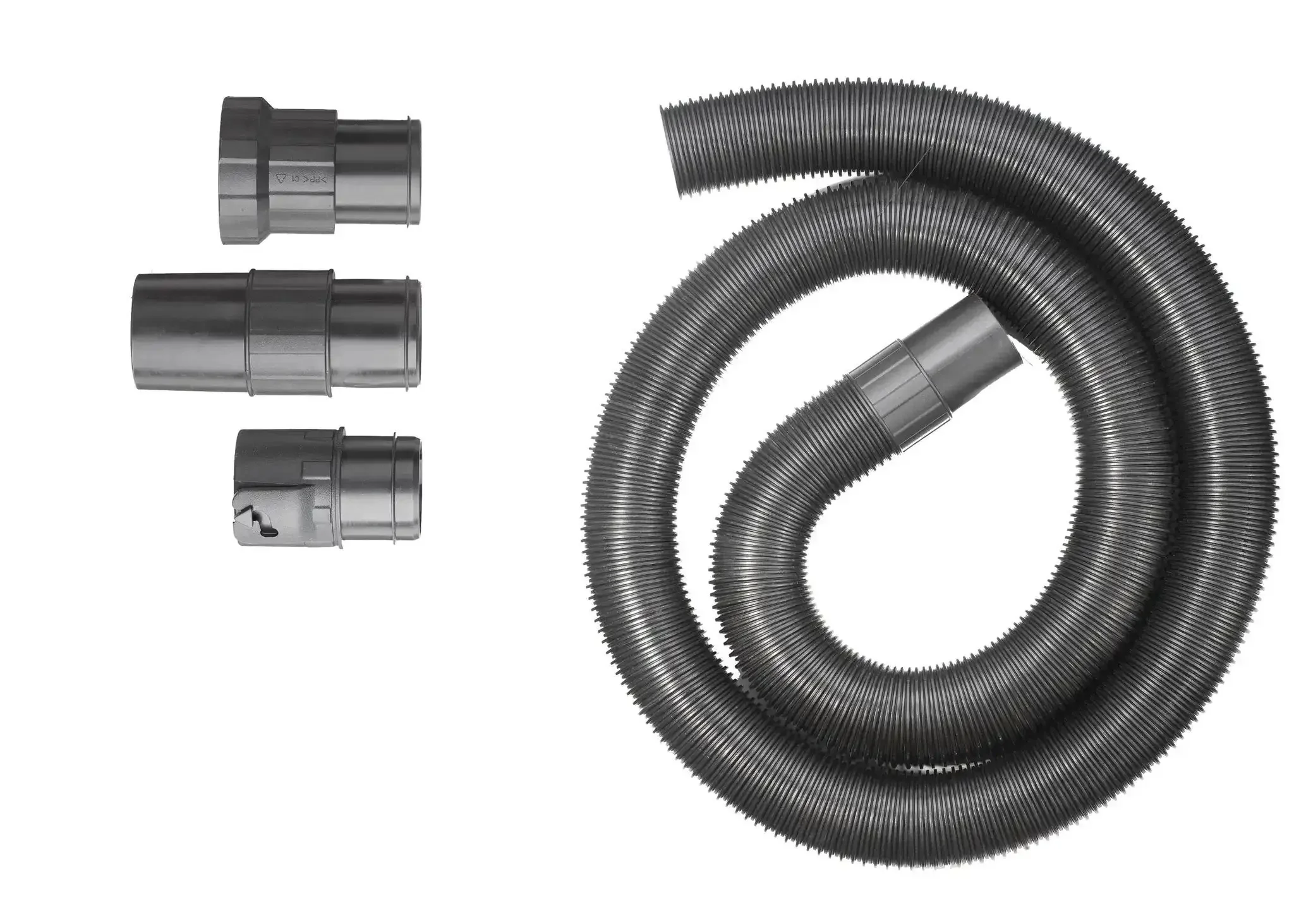 7 Foot Hose With Adapters For 2.5 Inch Wet Dry Vacuum Hose Systems Includes Friction Fit Secure Fit And Screw On Adapters For Quick Easy Attachment To Your Vacuum Port No Sweat - Image 2