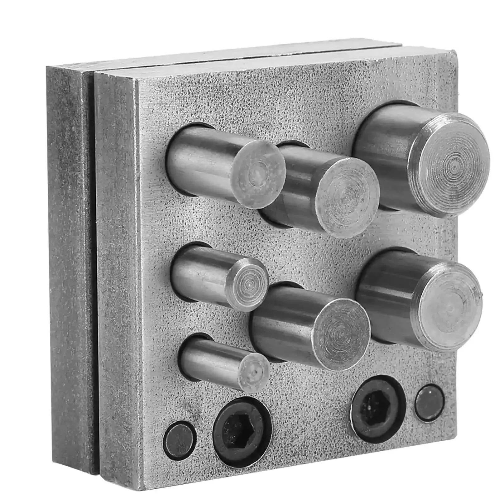 7 Holes Punch Die Disc Set For Jewelry Making, Dope Alloy Steel Punch Die Cutter, Lightweight And Portable Metal Forming Tool For Jewelry Crafting, Ring And Bead Projects, Durable Disc Punch Kit - Image 2