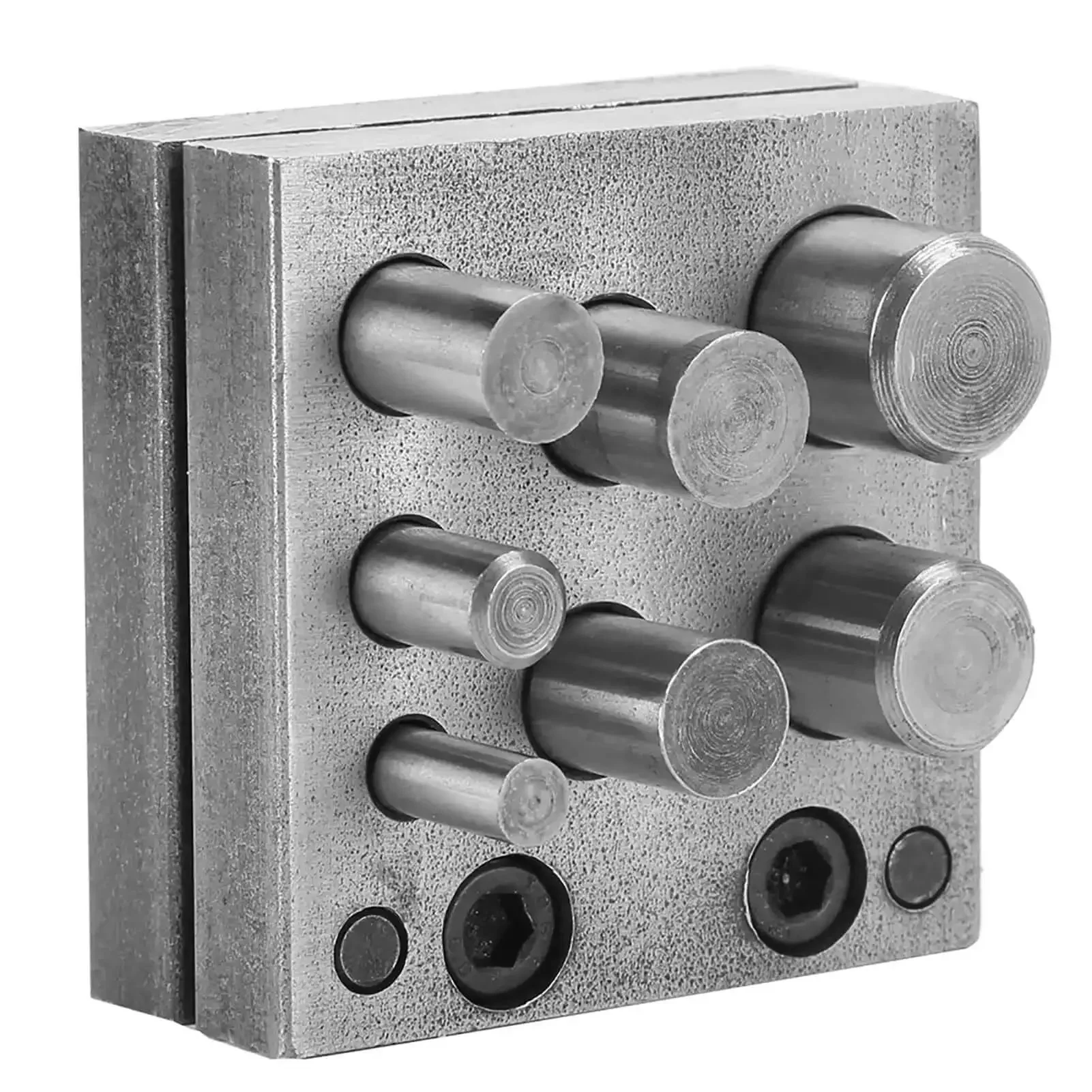 7 Holes Punch Die Disc Set For Jewelry Making, Dope Alloy Steel Punch Die Cutter, Lightweight And Portable Metal Forming Tool For Jewelry Crafting, Ring And Bead Projects, Durable Disc Punch Kit - Image 5