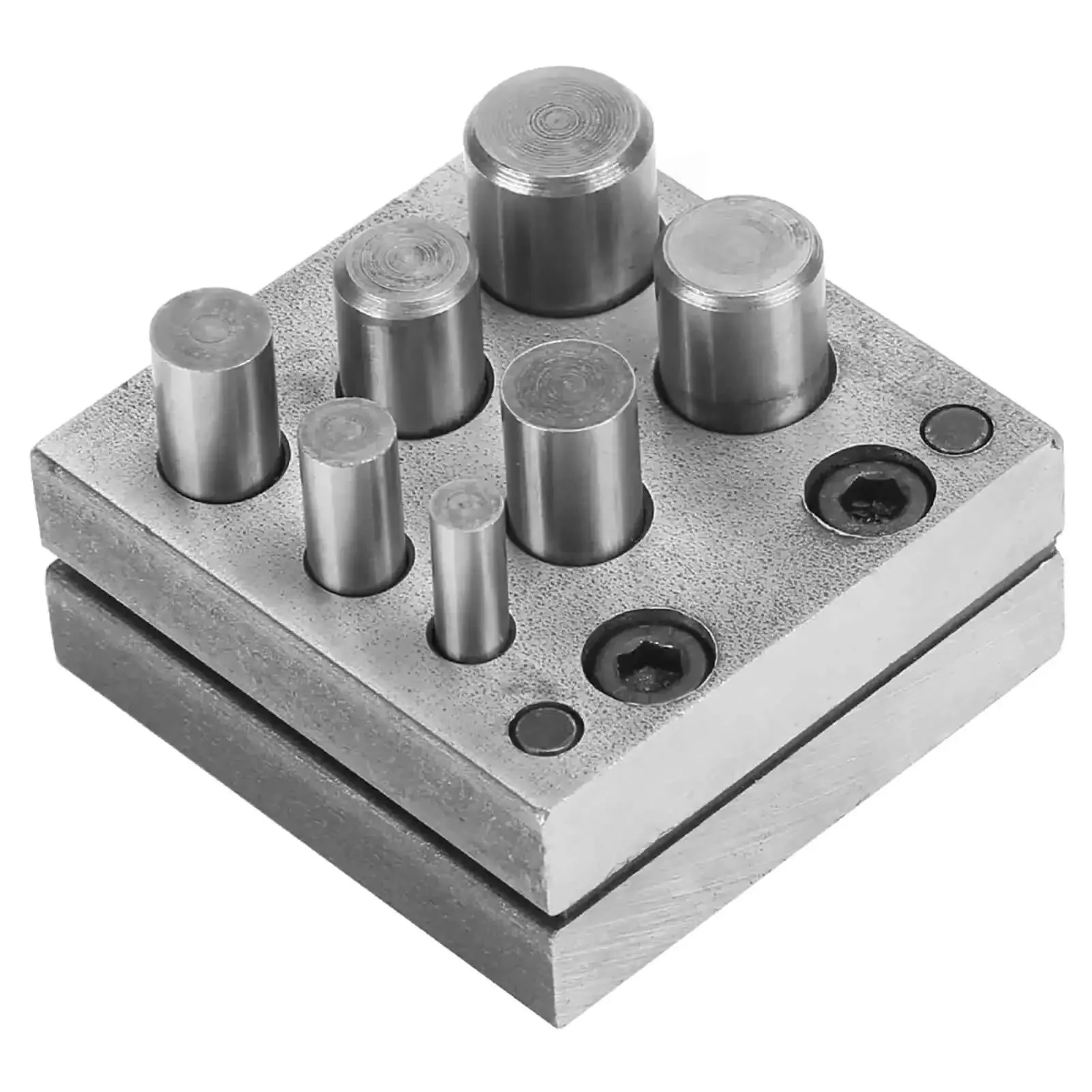 7 Holes Punch Die Disc Set For Jewelry Making, Dope Alloy Steel Punch Die Cutter, Lightweight And Portable Metal Forming Tool For Jewelry Crafting, Ring And Bead Projects, Durable Disc Punch Kit - Image 8